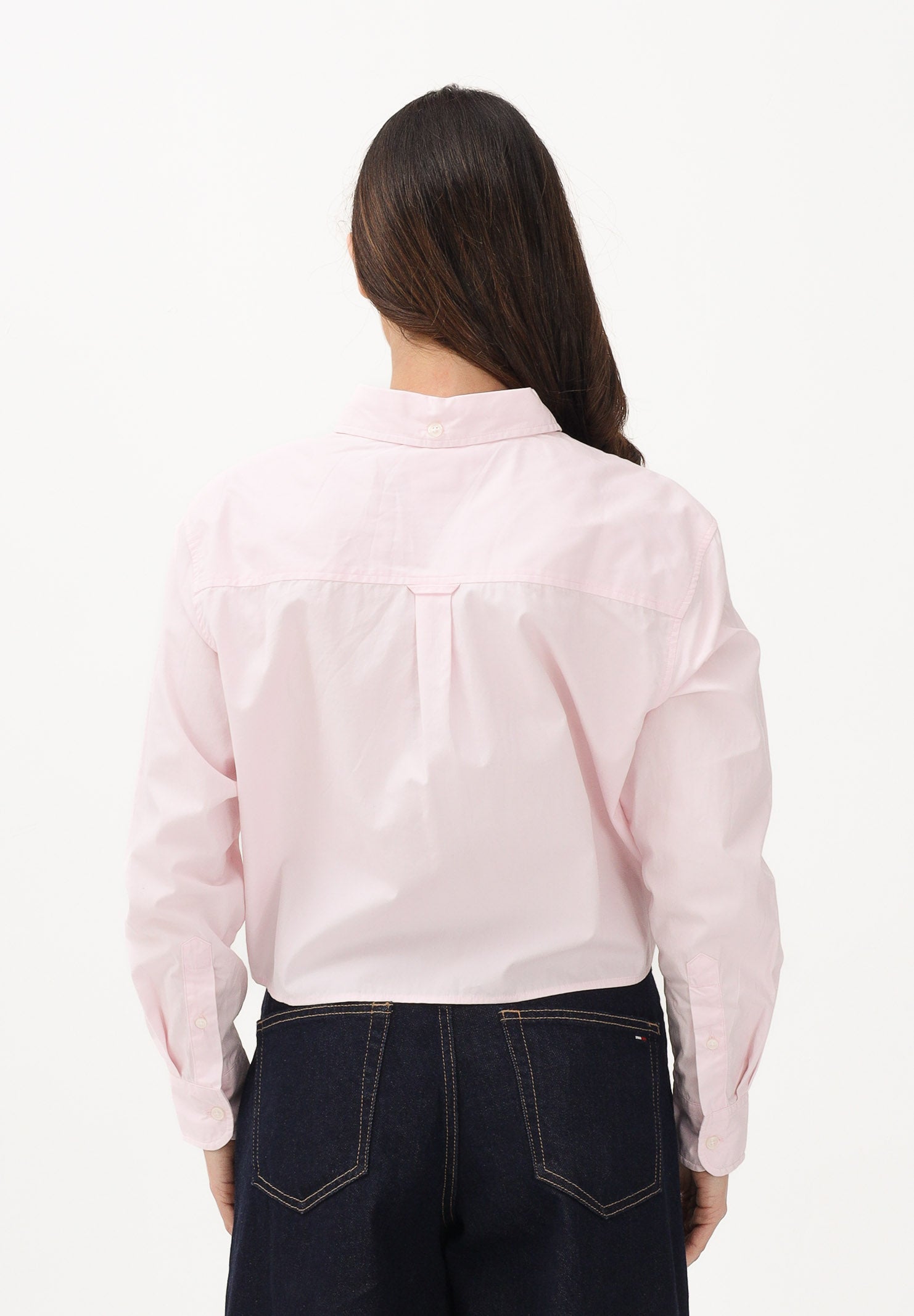 TOMMY JEANS Camicia a manica lunga rosa da donna DW0DW22078 TOG TOMMY JEANS