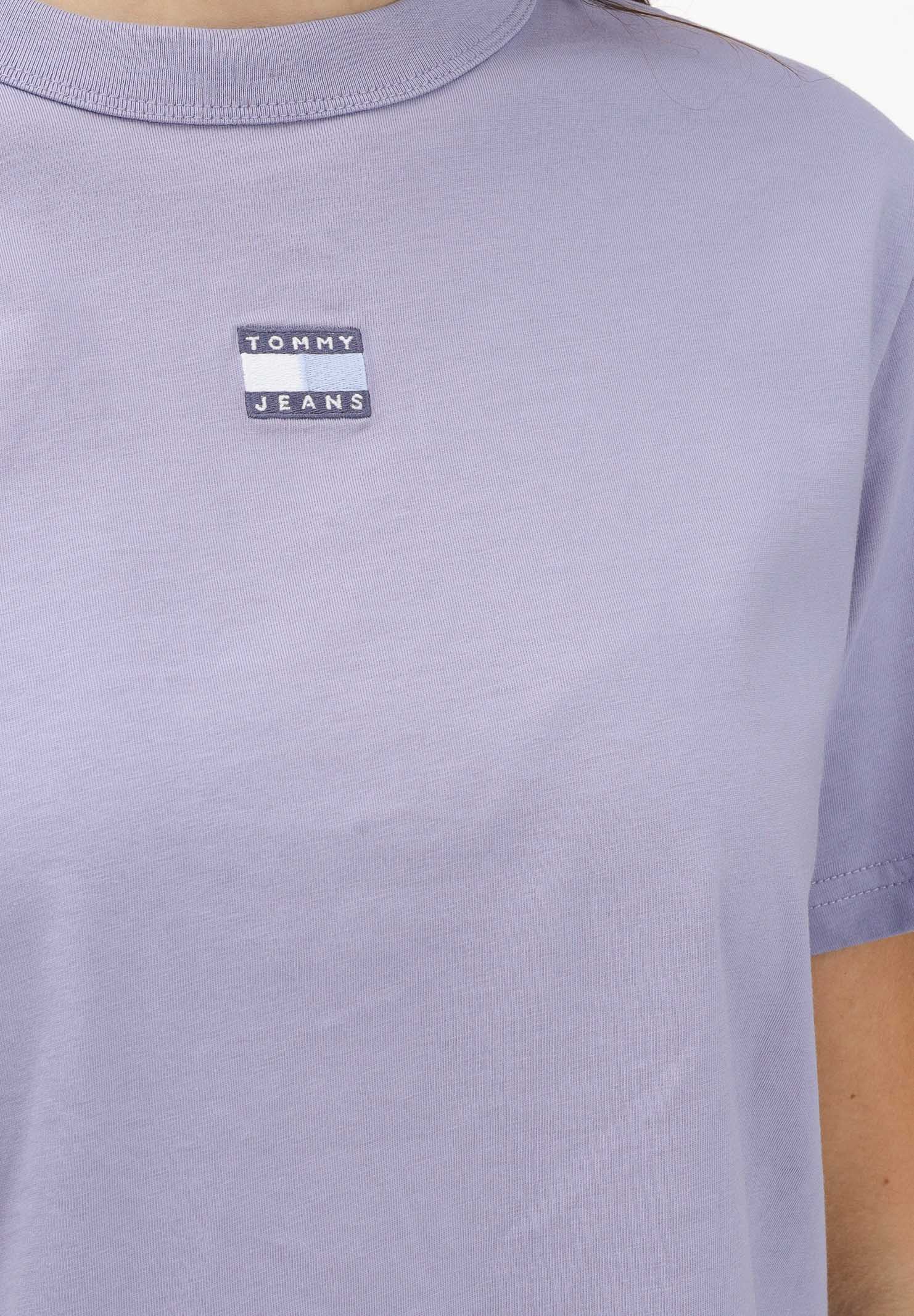 TOMMY JEANS T-shirt a manica corta Boxy Badge lilla da donna DW0DW22202 C5U TOMMY JEANS