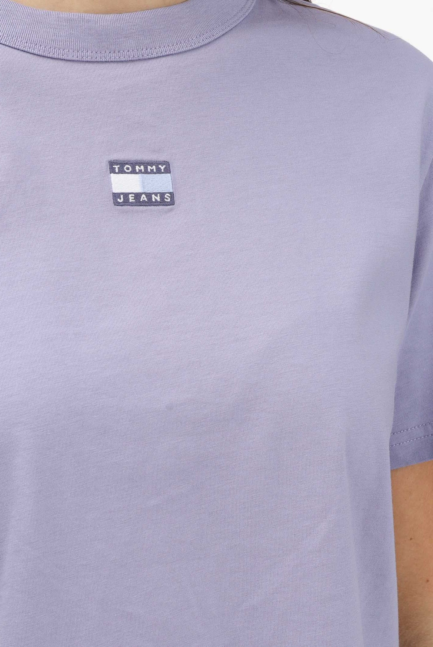 TOMMY JEANS T-shirt a manica corta Boxy Badge lilla da donna DW0DW22202 C5U TOMMY JEANS