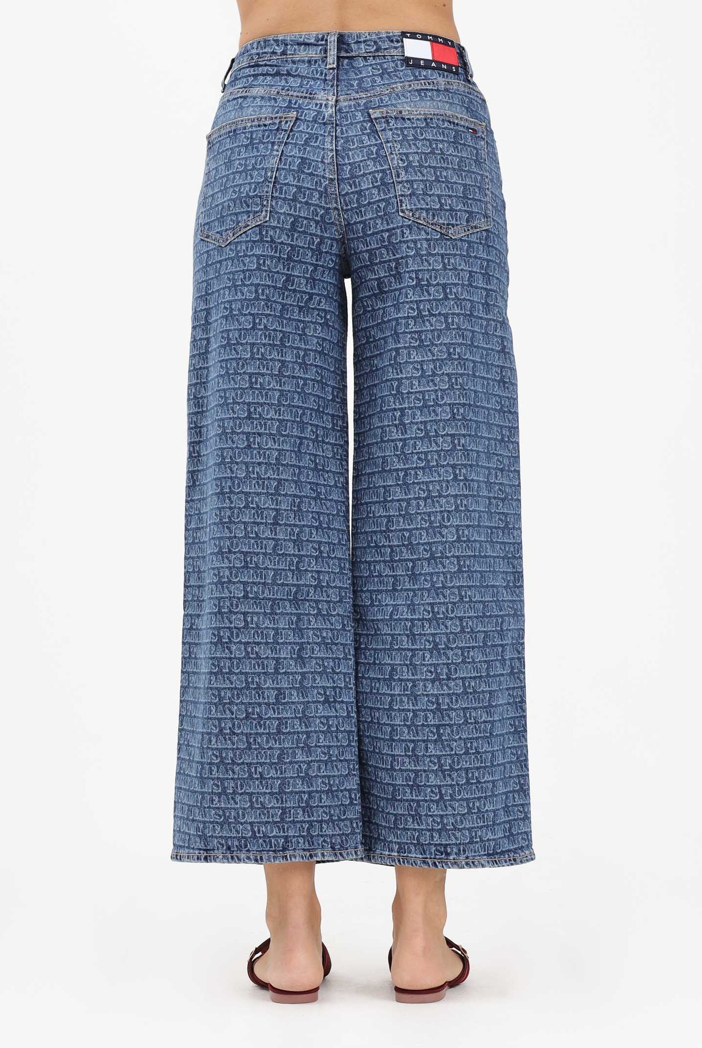 TOMMY JEANS Jeans in denim medio da donna con logo laserato all over DW0DW22470 1A5 TOMMY JEANS