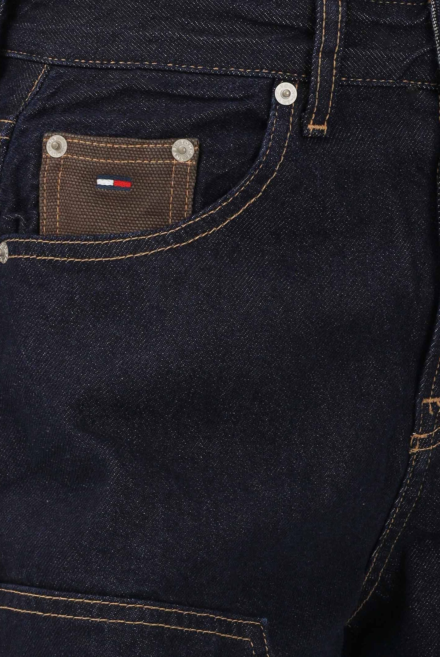 TOMMY JEANS Jeans in denim scuro da donna dal taglio wide leg DW0DW22550 1BK TOMMY JEANS