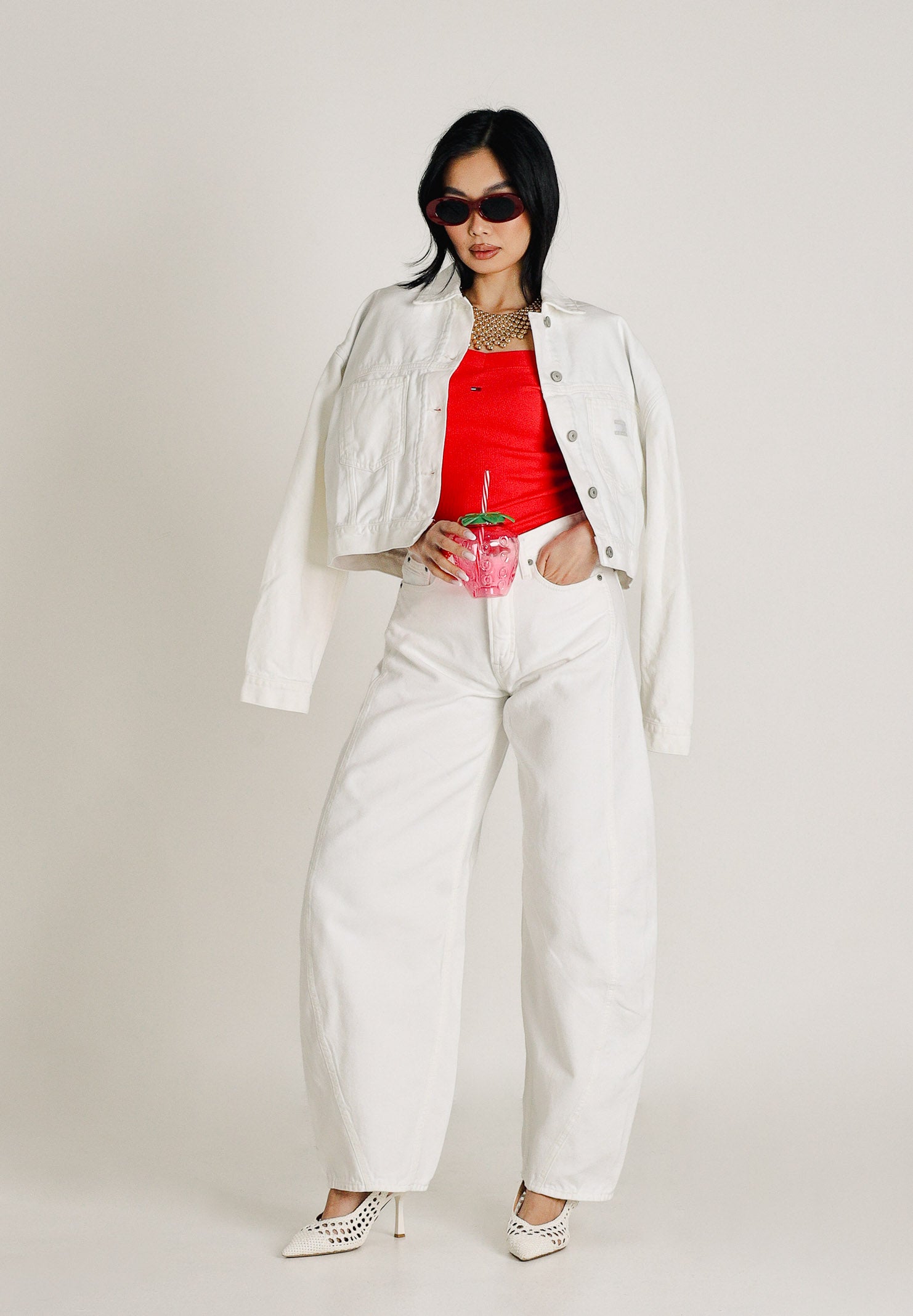 TOMMY JEANS Jeans bianco da donna DW0DW22662 1D0 TOMMY JEANS