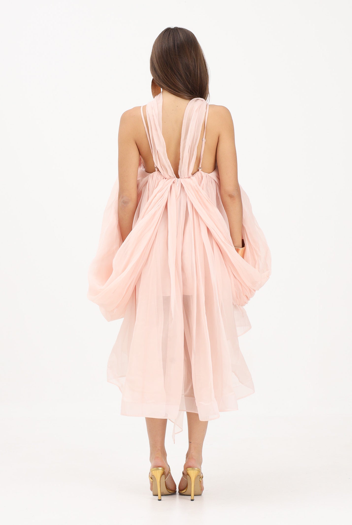 TPN abito midi DUNSTER ABITO PESCA Pesca rosa donna. DUNSTER PE TPN