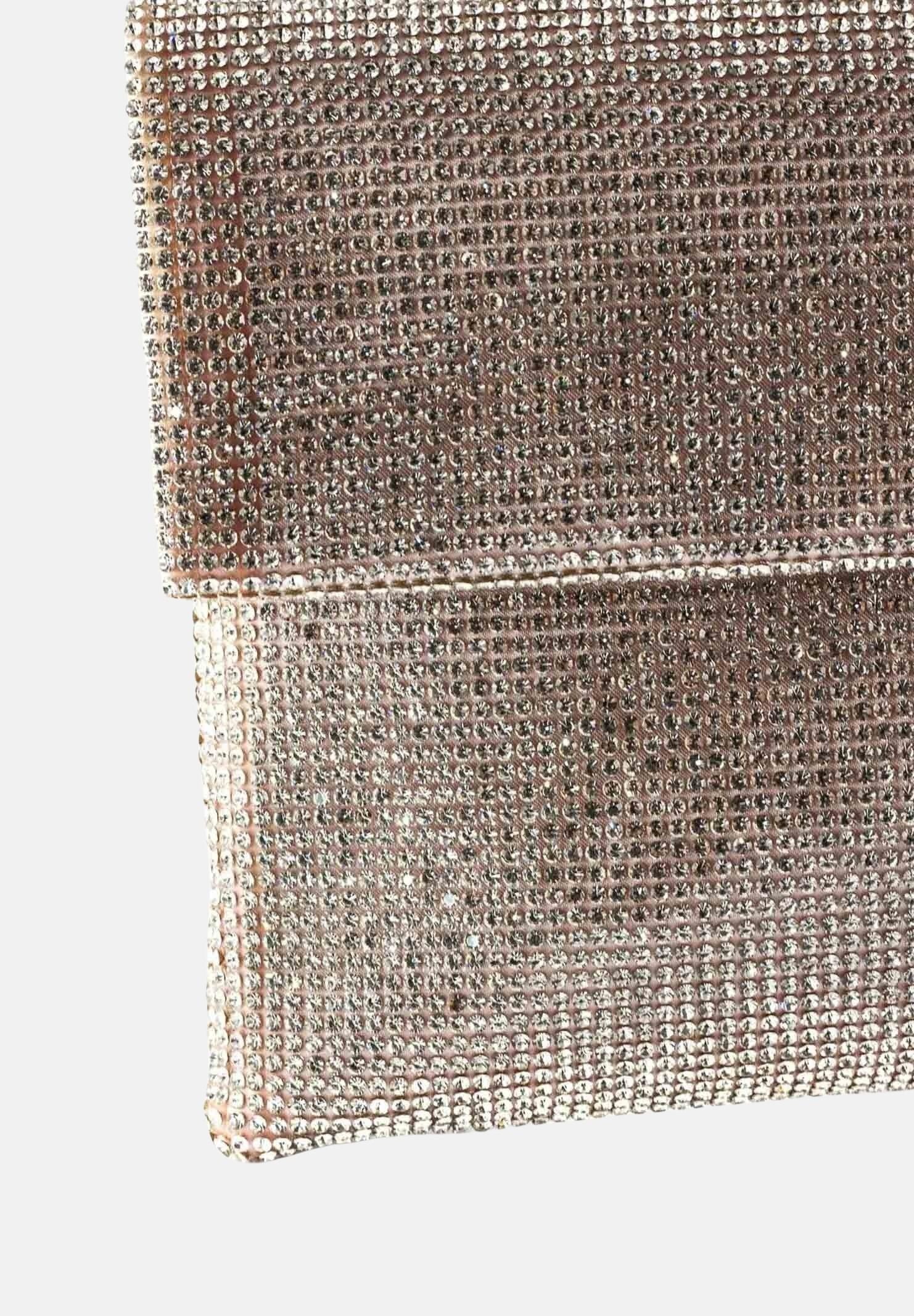 TWENTY FOURHAITCH Pochette cipria da donna rivestita da micro strass BAG0006262P CI TWENTY FOURHAITCH