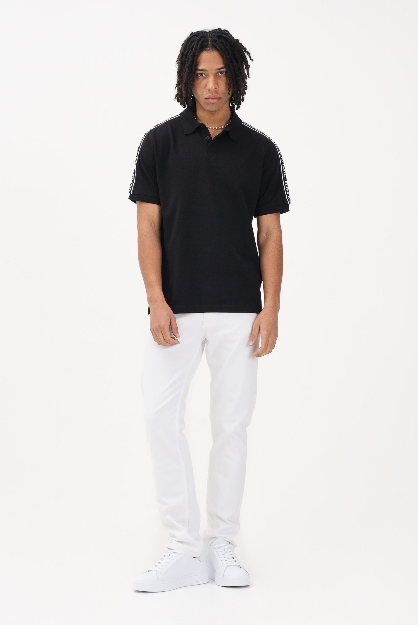 VERSACE JEANS COUTURE Jeans in denim bianco da uomo 80GAB5S0CEWCA 003 VERSACE JEANS COUTURE