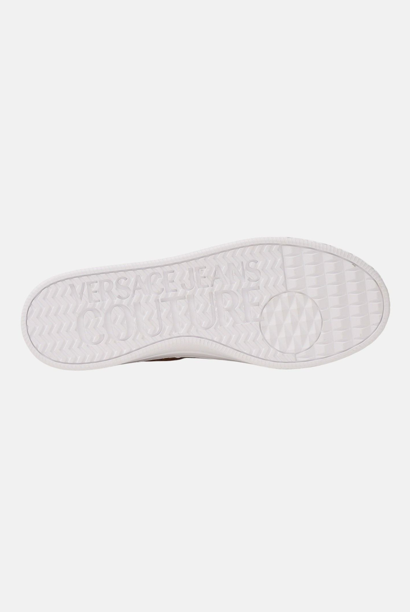 VERSACE JEANS COUTURE Sneakers bianche da uomo con fantasia barocca e logo 80YA3SK6ZSE04 G03 VERSACE JEANS COUTURE