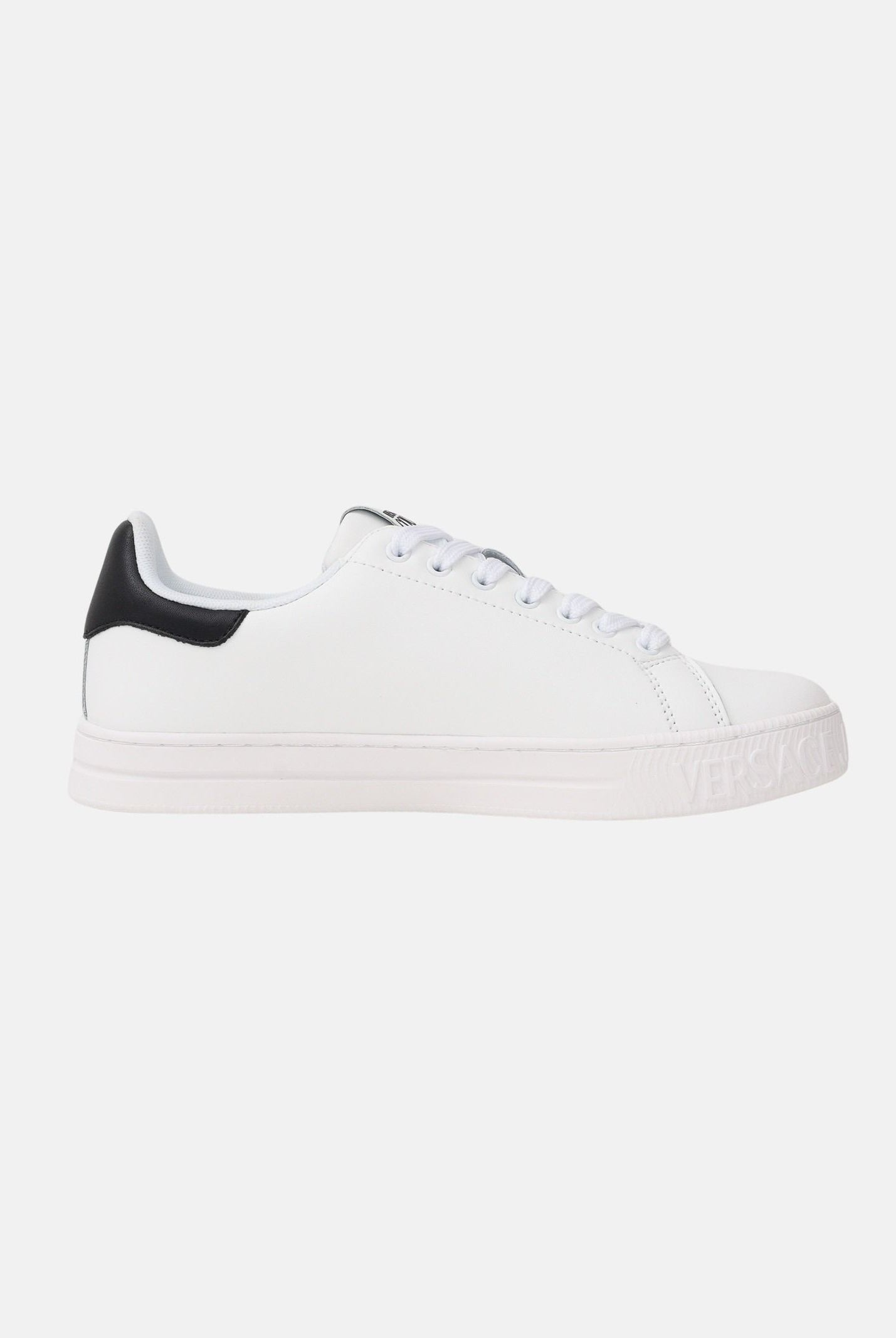 VERSACE JEANS COUTURE Sneakers bianche e nere da uomo con logo 80YA3SKCZPB83 003 VERSACE JEANS COUTURE