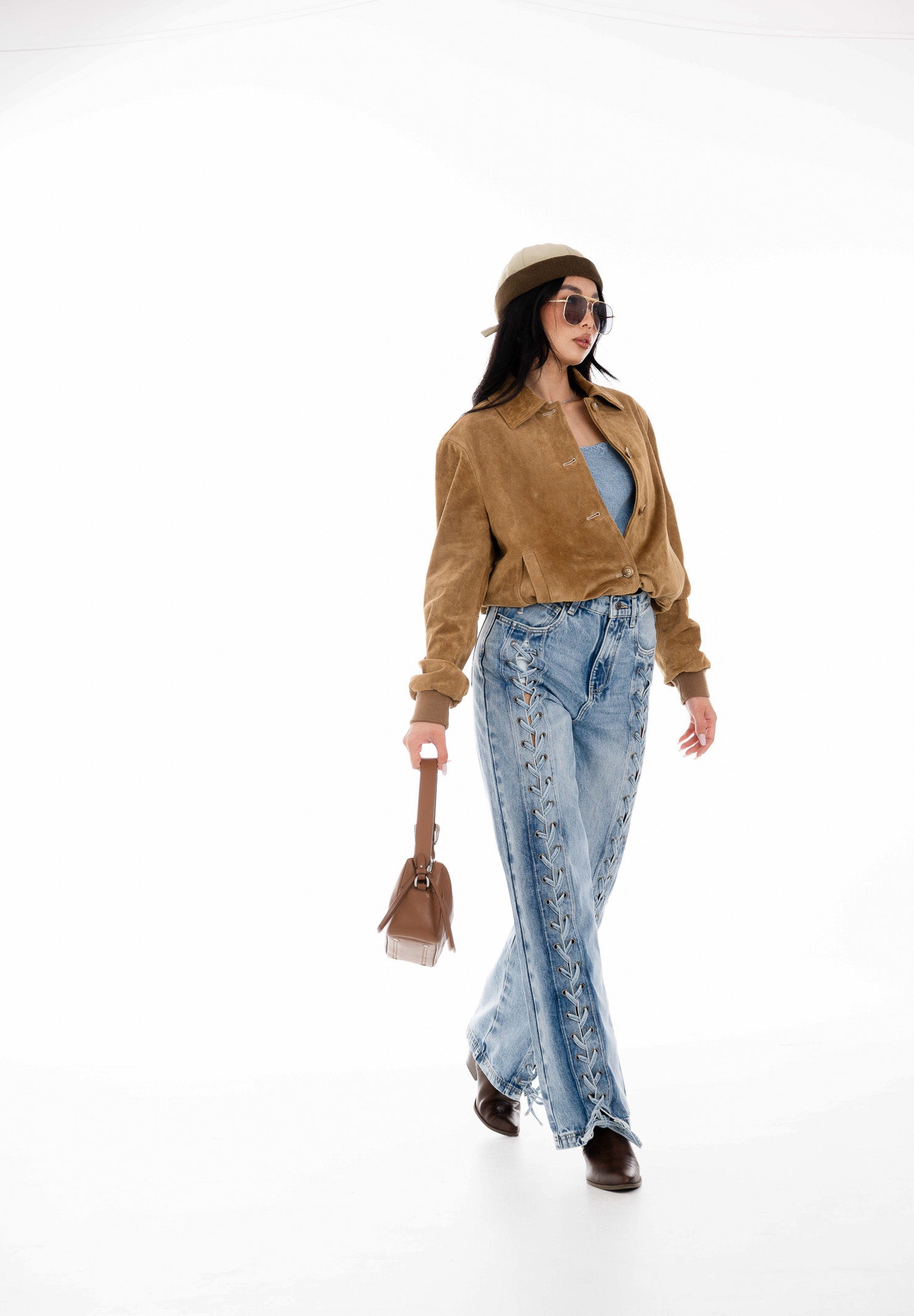 VICOLO Jeans Cora in denim chiaro da donna DAB5012 DECH VICOLO