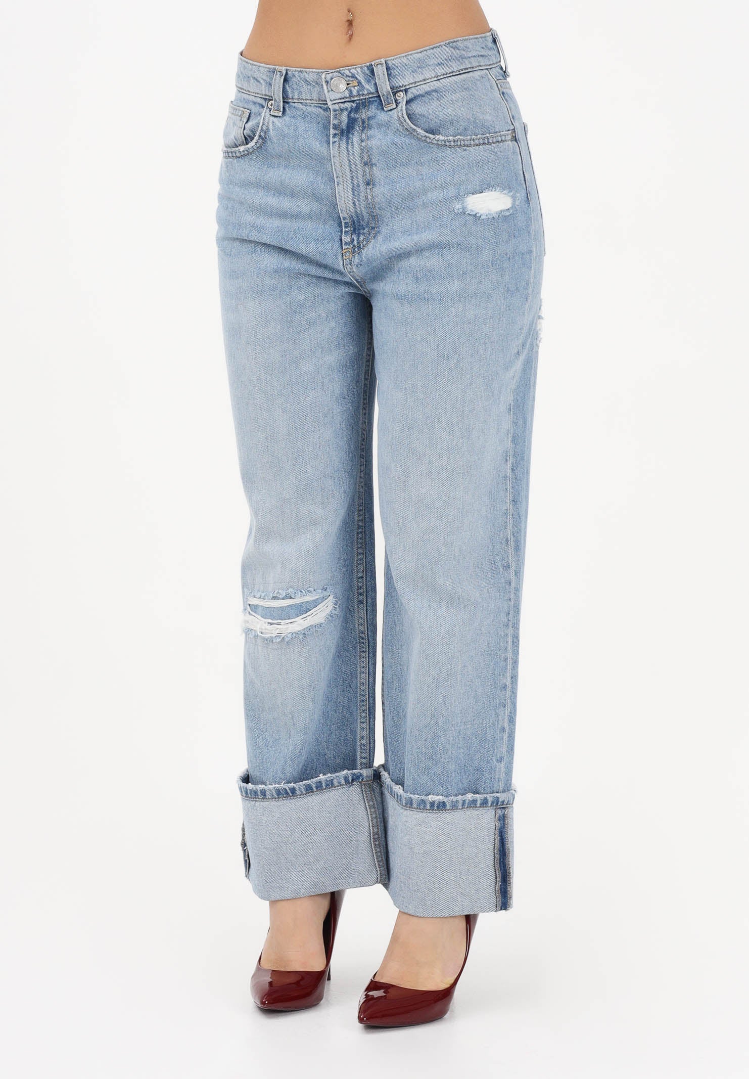 VICOLO Jeans KENDALL in denim chiaro da donna DAB5026 ADE VICOLO