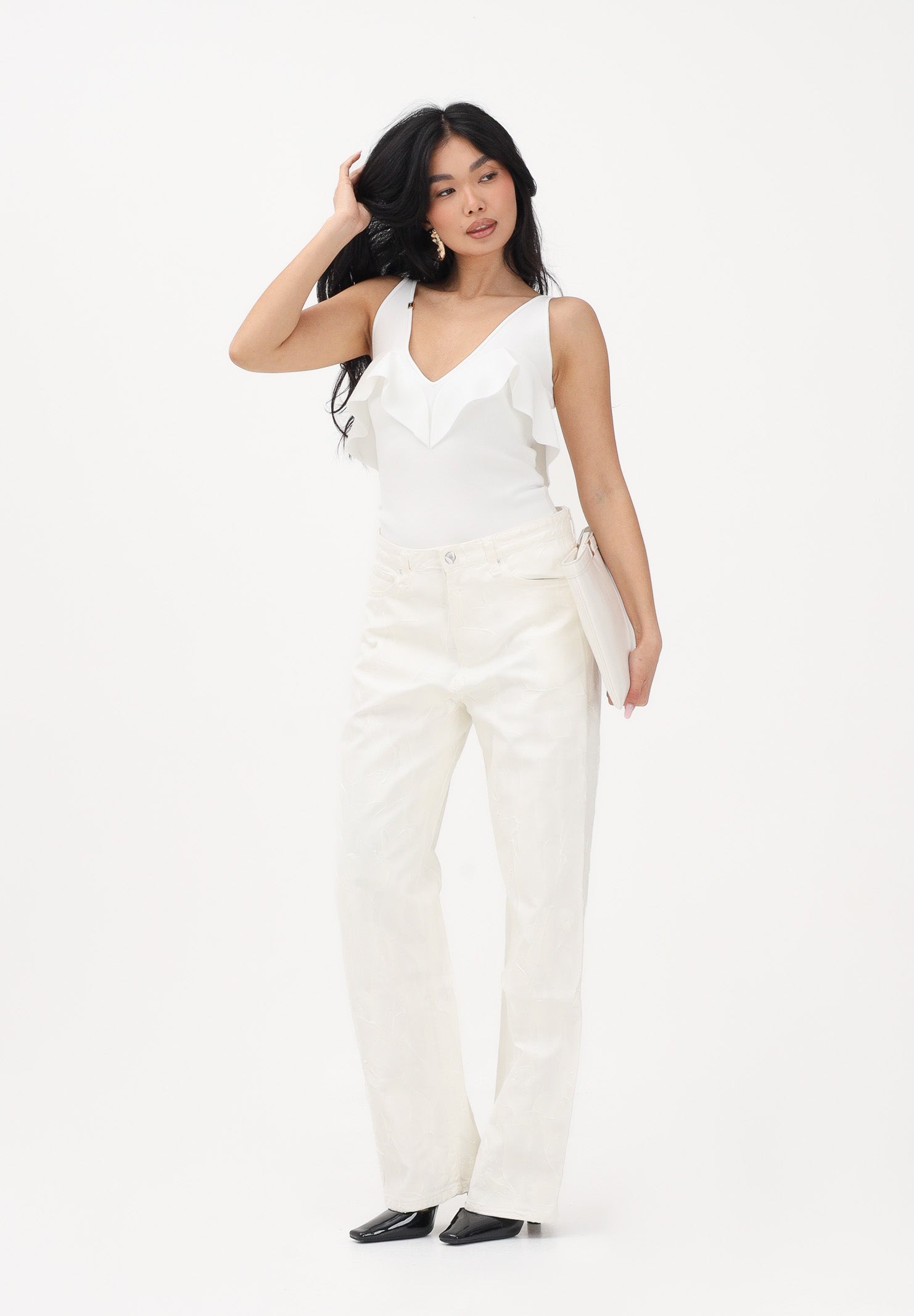 VICOLO Jeans Icon Alex bianco da donna DAB5101 DEBI VICOLO