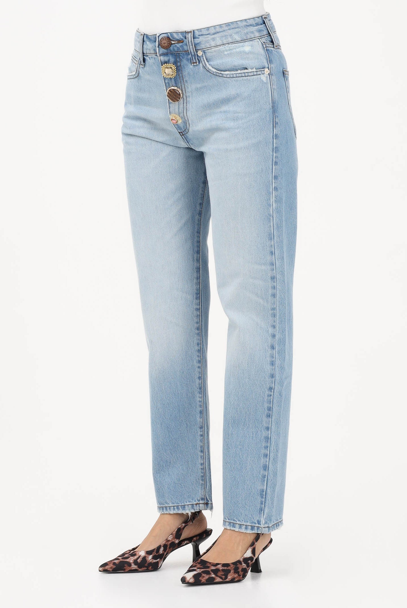 VICOLO Jeans Zoe in denim chiaro da donna DAB5106 DECH VICOLO