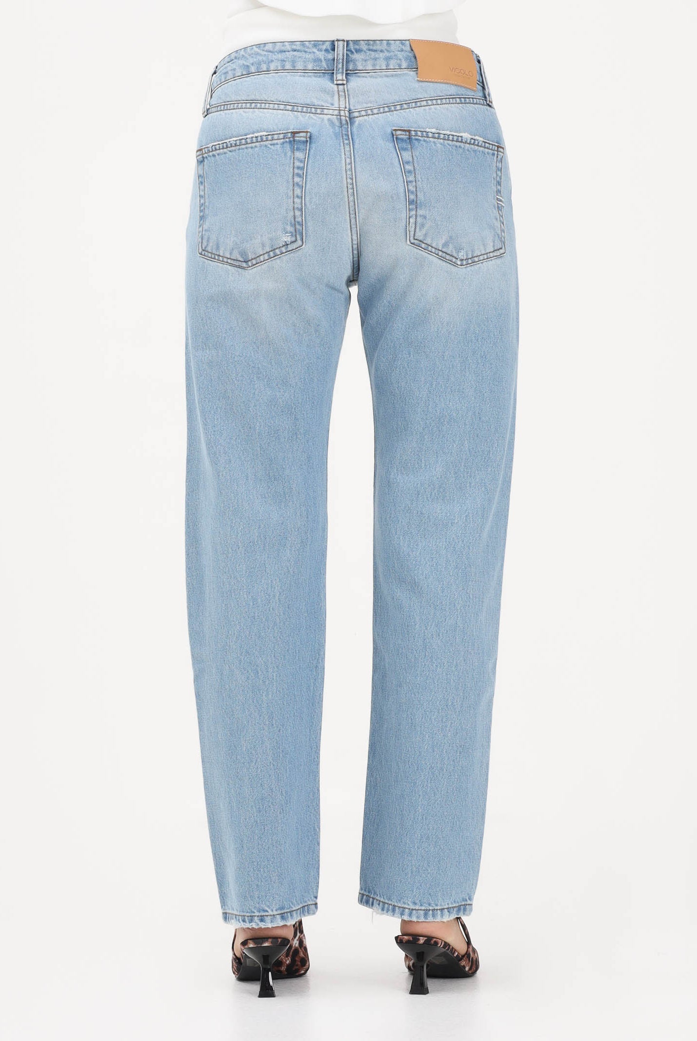 VICOLO Jeans Zoe in denim chiaro da donna DAB5106 DECH VICOLO