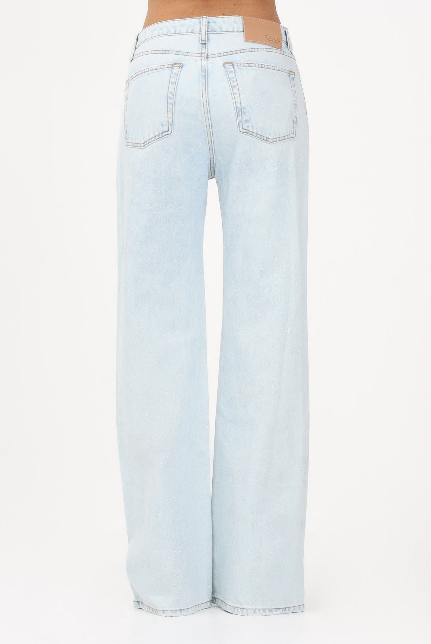 VICOLO Jeans Zeno in denim chiaro da donna DAB5115 DECH VICOLO