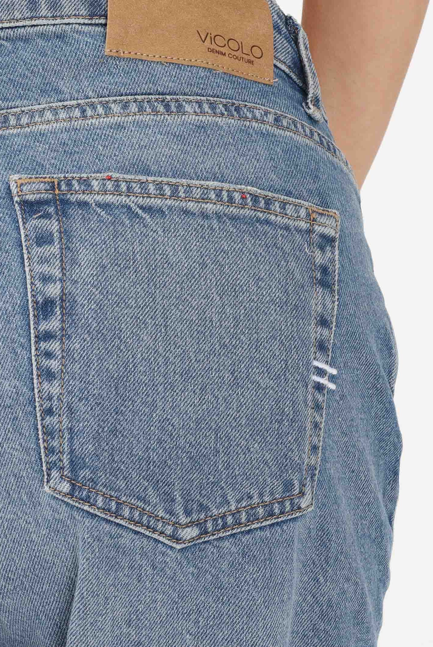 VICOLO Jeans Alex in denim medio da donna DAB5141 DEBL VICOLO