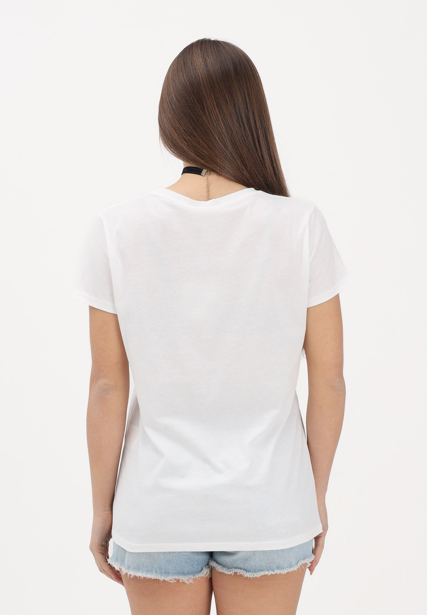 VICOLO T-shirt a manica corta bianca da donna con stampa "La mamma è sempre sul pezzo" RAB0739 02 VICOLO