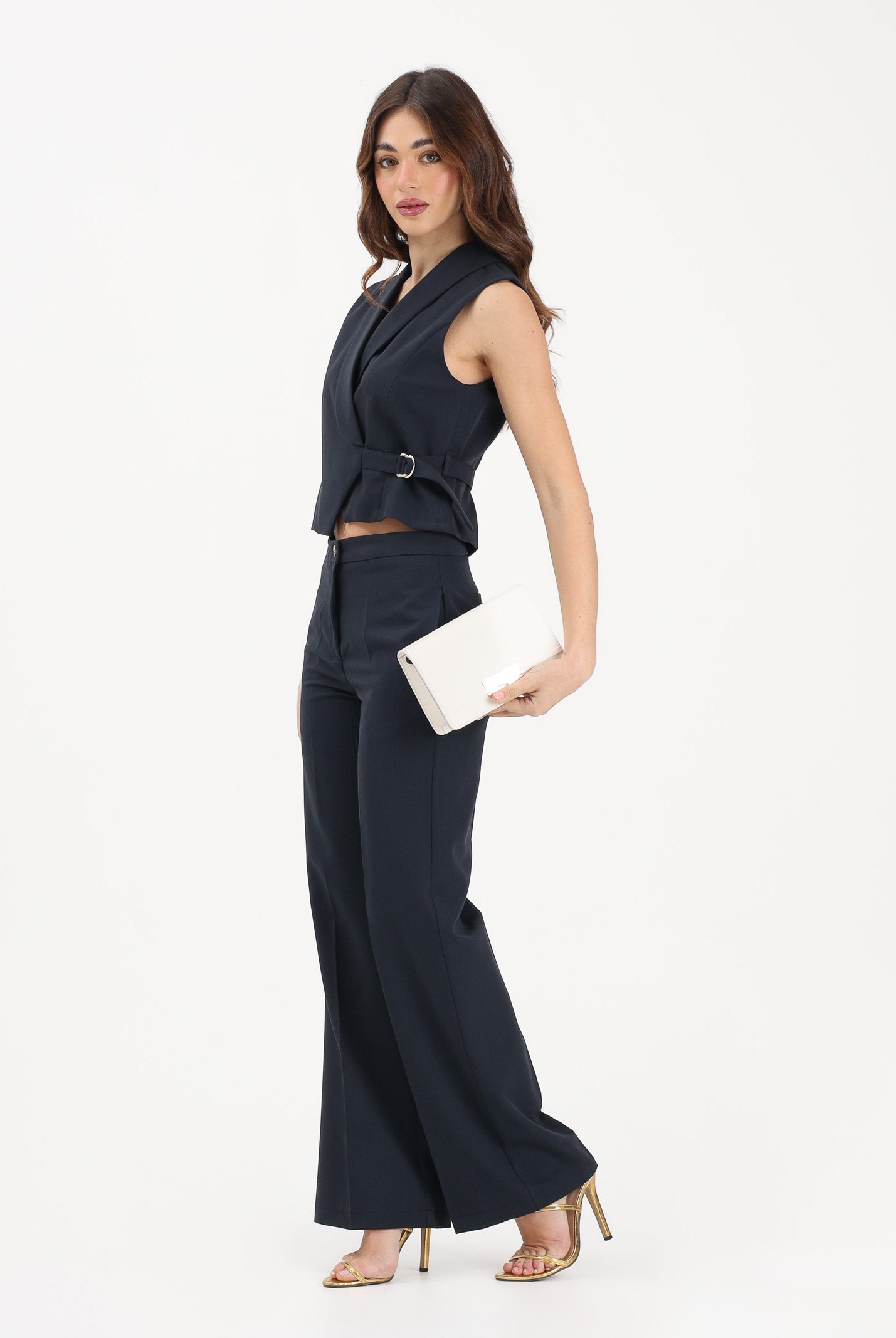 VICOLO Pantalone elegante blu da donna TAB0025 BL VICOLO