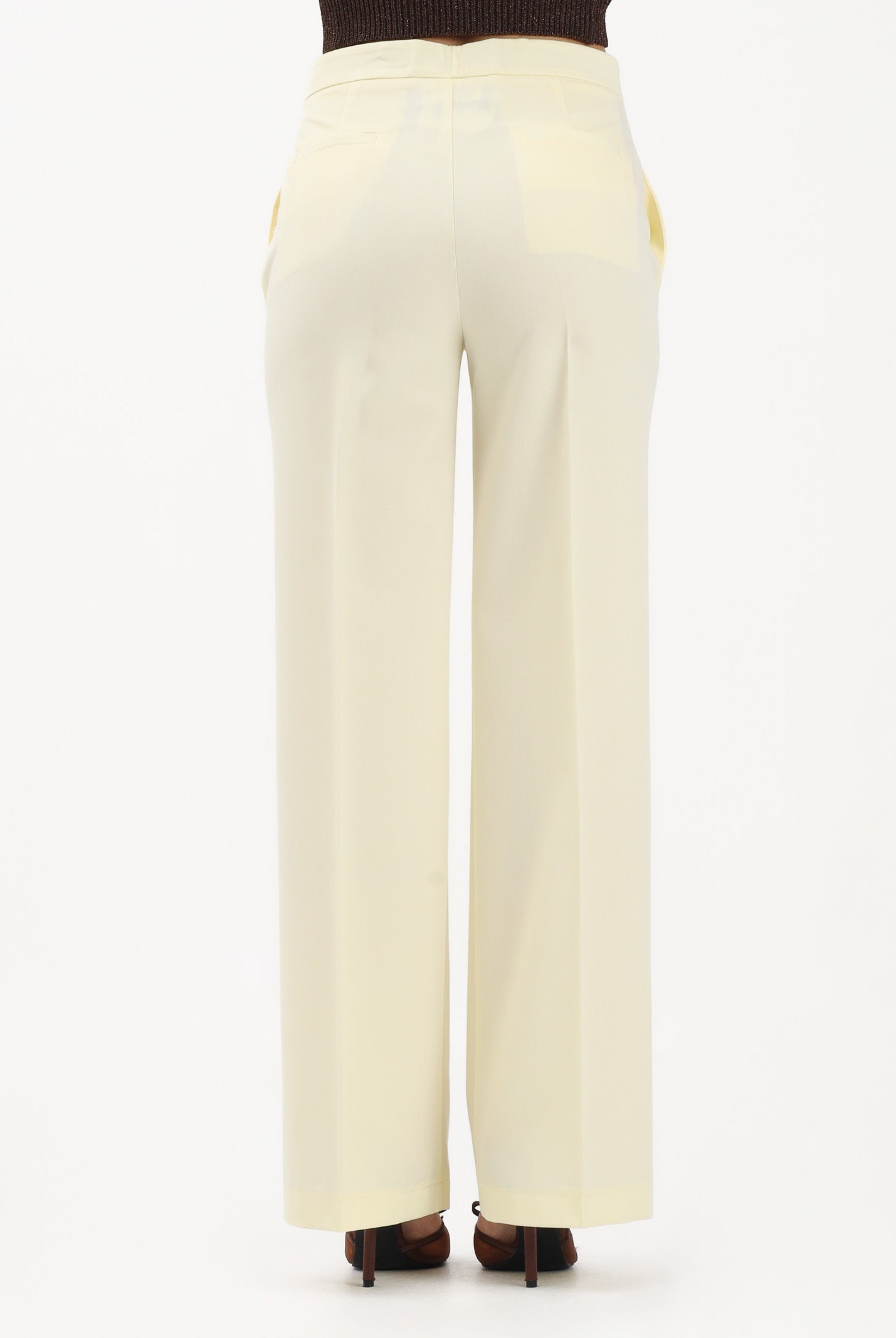 VICOLO Pantalone elegante giallo da donna TAB0025 GI VICOLO