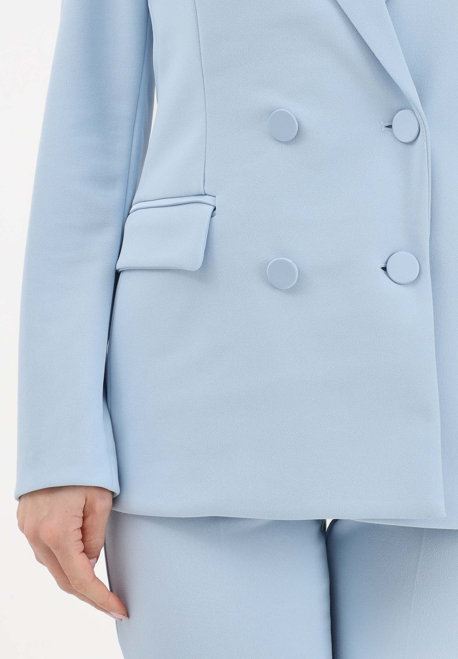 VICOLO Giacca doppiopetto azzurra da donna TAB0031 ABU80 VICOLO