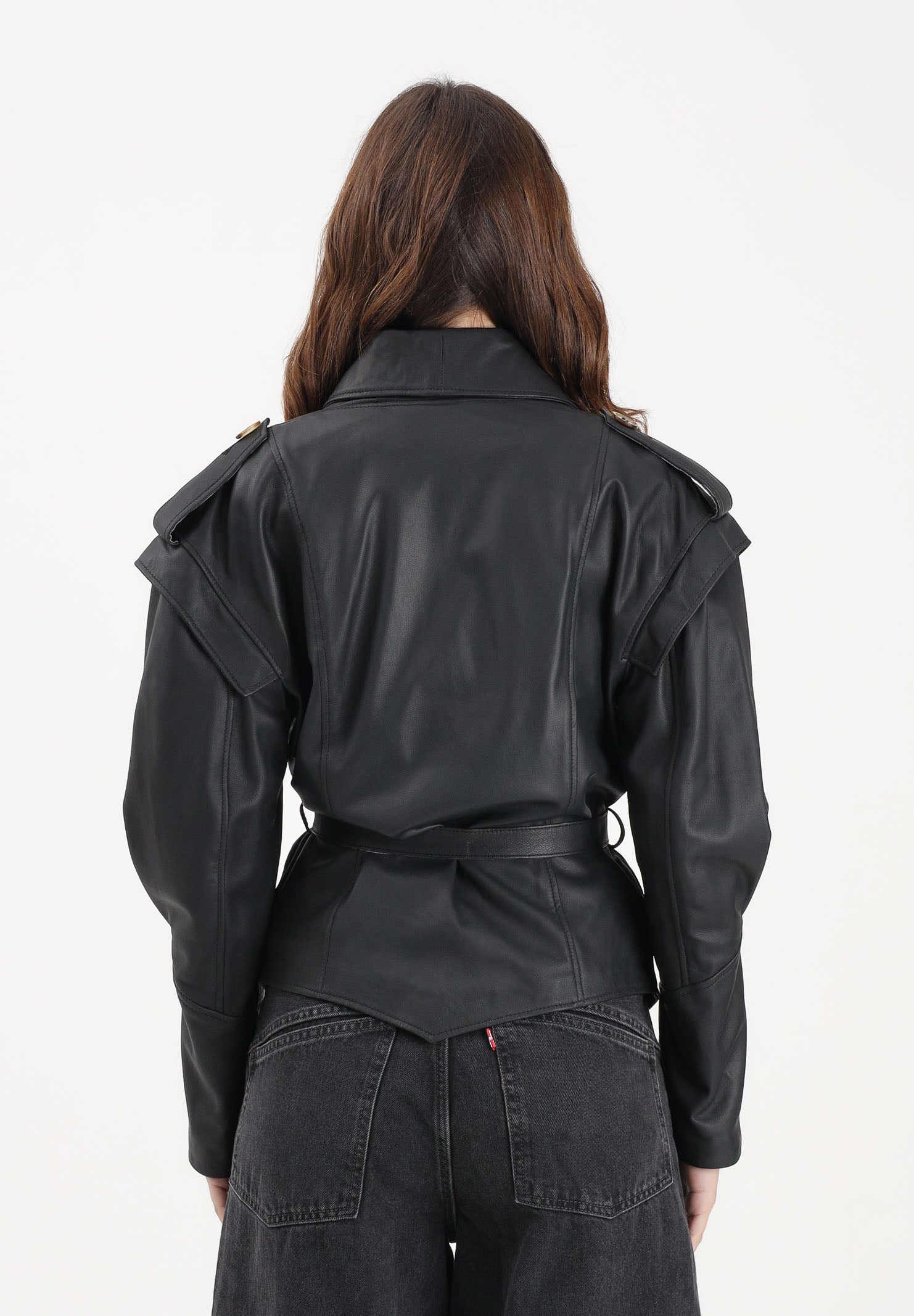VICOLO Giubbotto di pelle Marant nero da donna TAB0179 A99 VICOLO