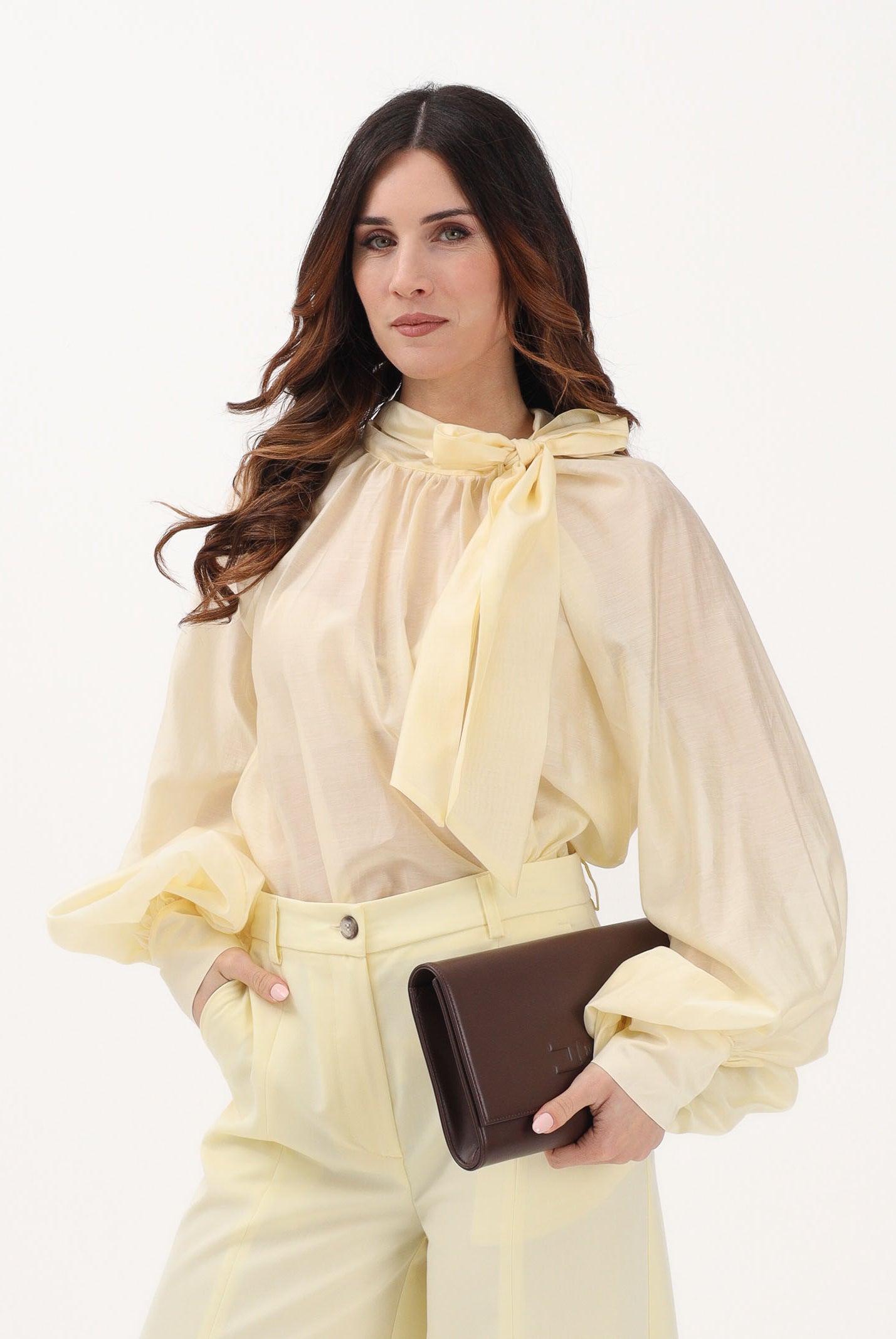 VICOLO Blusa gialla da donna TAB0210 ABU202 VICOLO