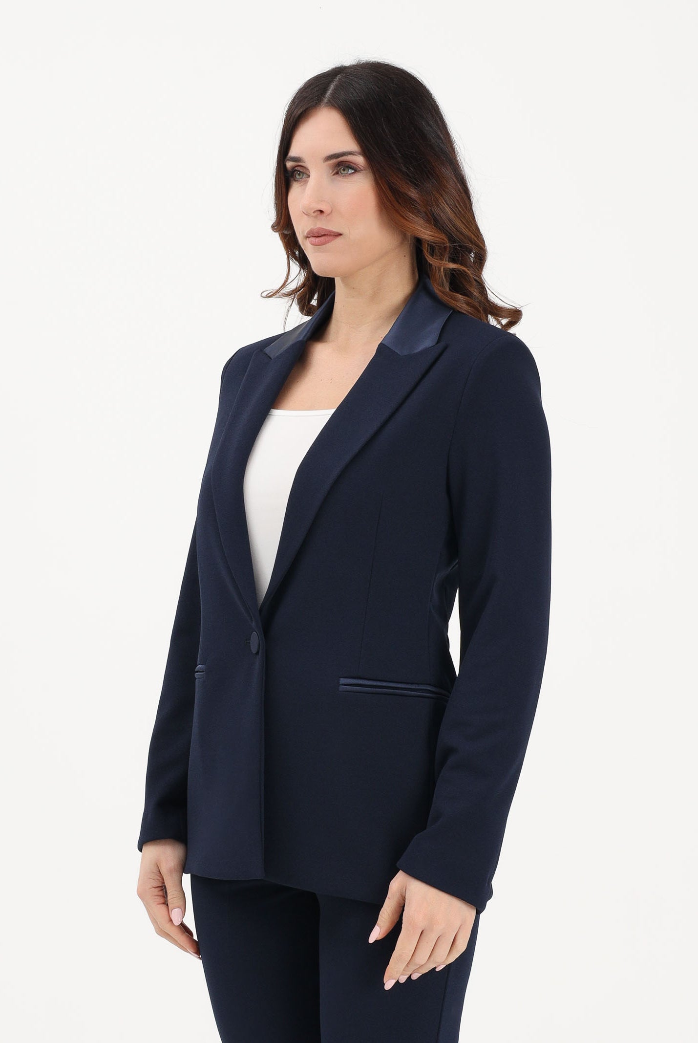 VICOLO Giacca monopetto blu da donna TAB0230 A89 VICOLO