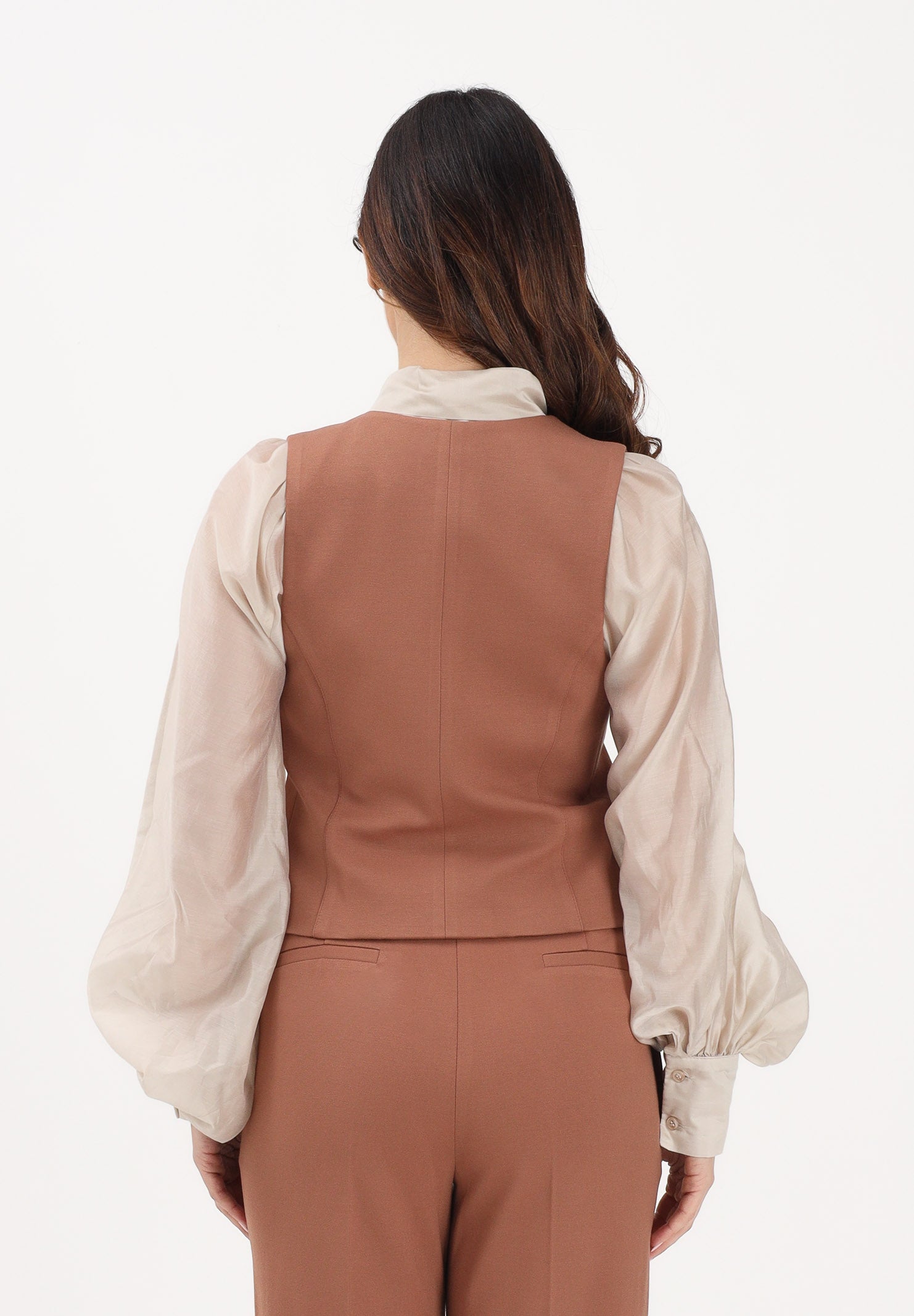 VICOLO Gilet cuoio da donna TAB0232 ABU67 VICOLO