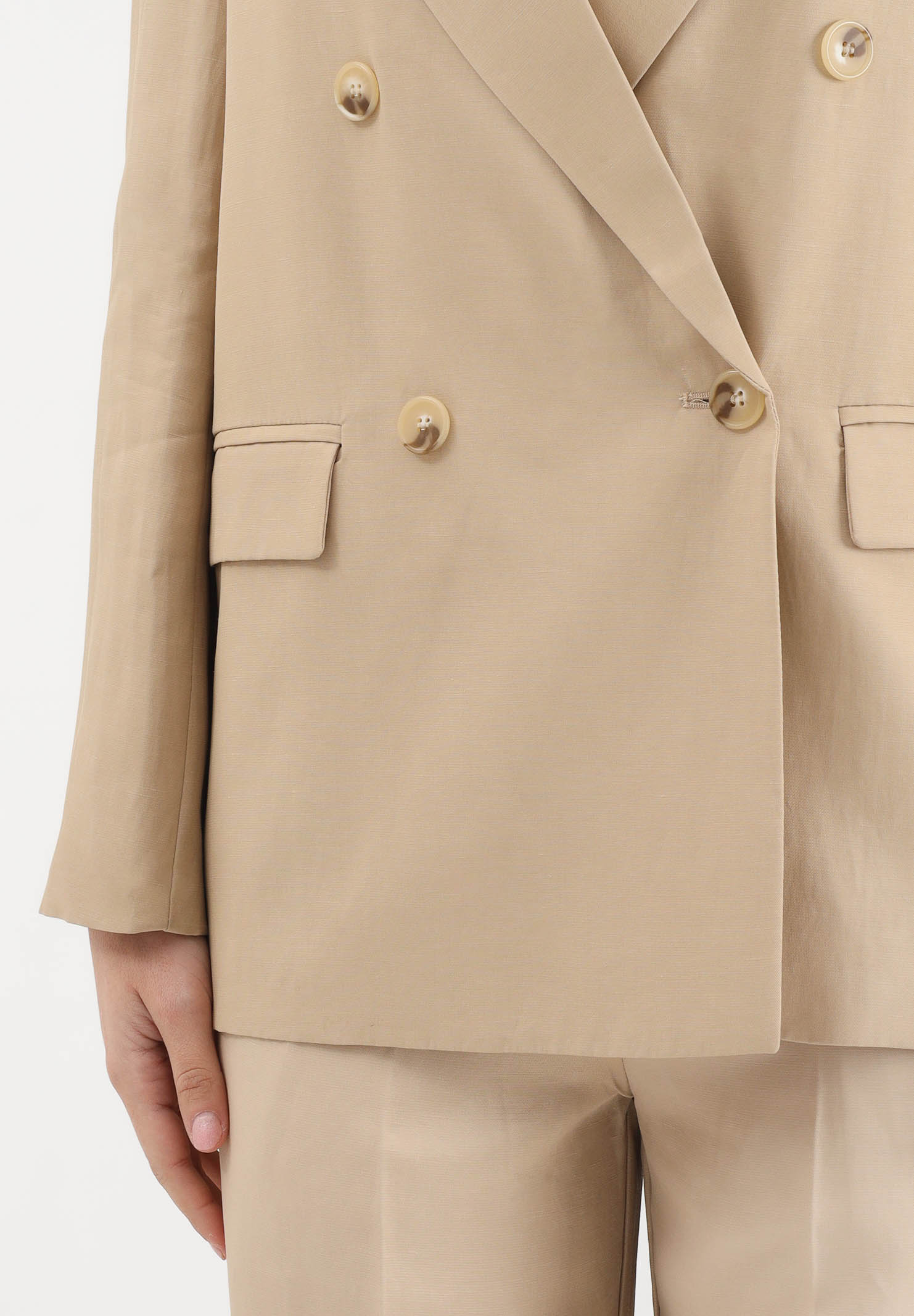 VICOLO Giacca doppiopetto beige da donna TAB0240 ABU061 VICOLO