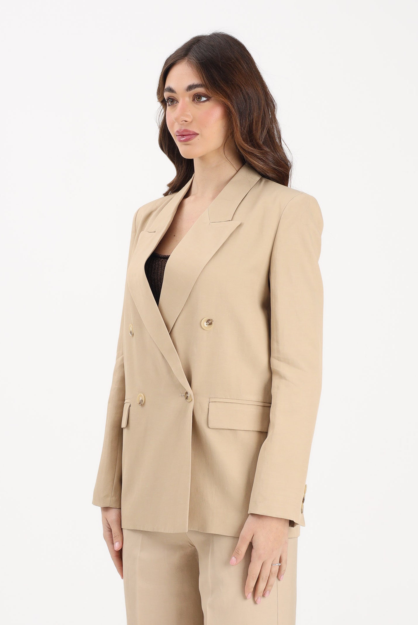 VICOLO Giacca doppiopetto beige da donna TAB0240 ABU061 VICOLO