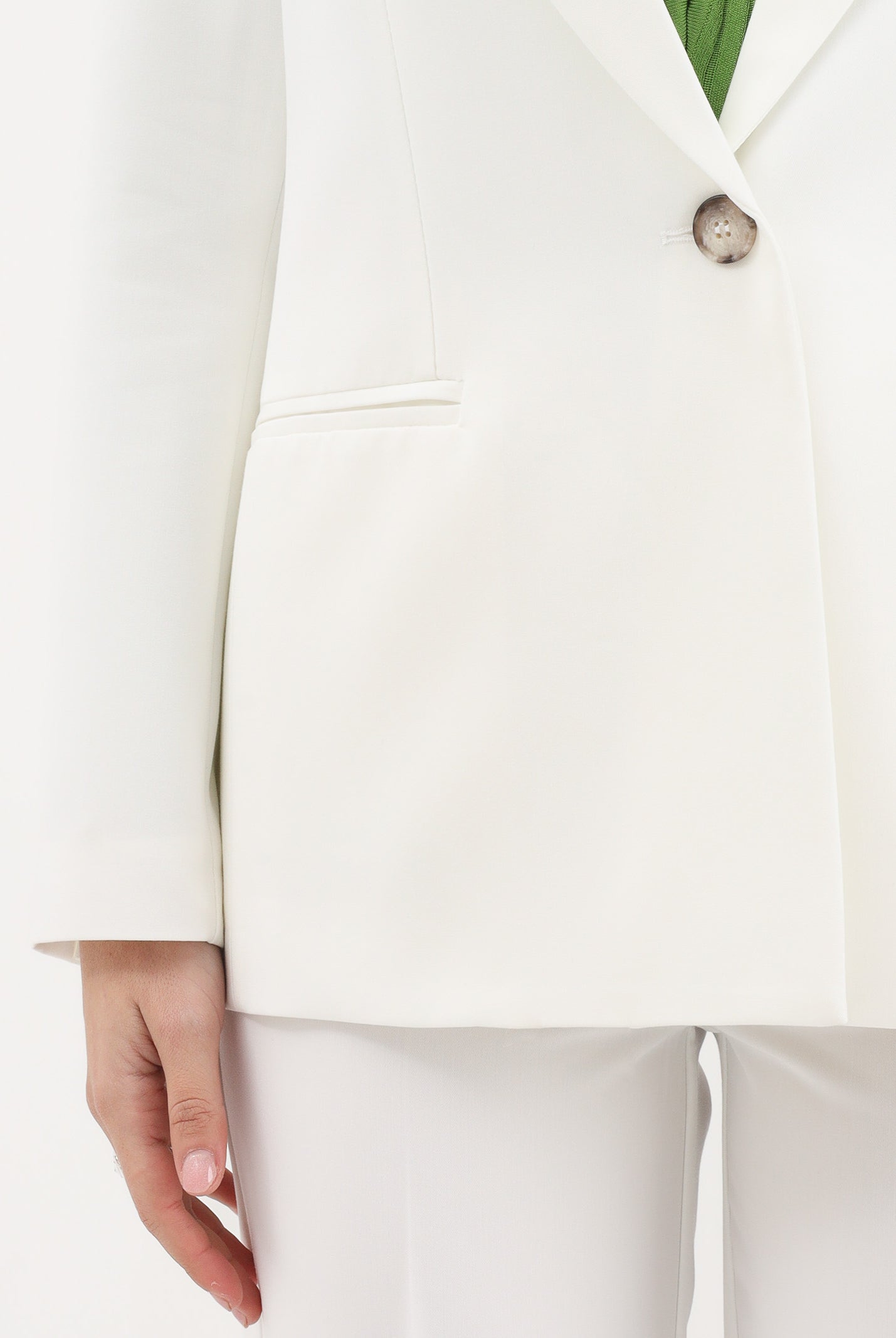 VICOLO Giacca bianca da donna dal taglio sartoriale TAB0246 A02 VICOLO
