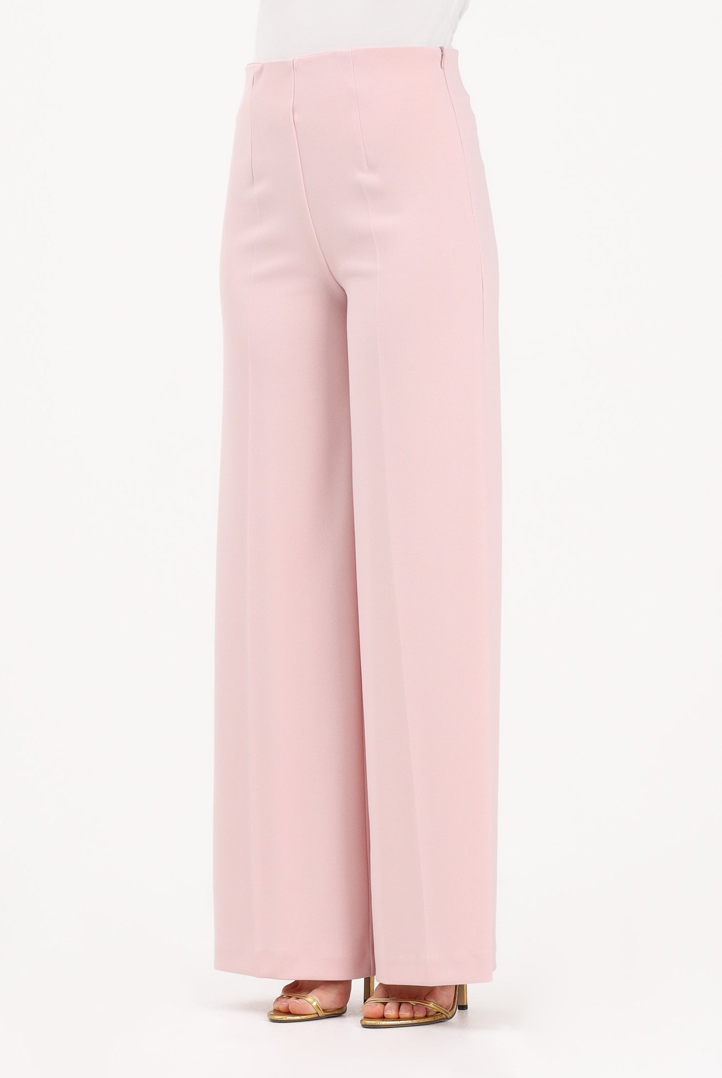 VICOLO Pantalone elegante rosa da donna dal taglio palazzo TAB0259 ABU30 VICOLO