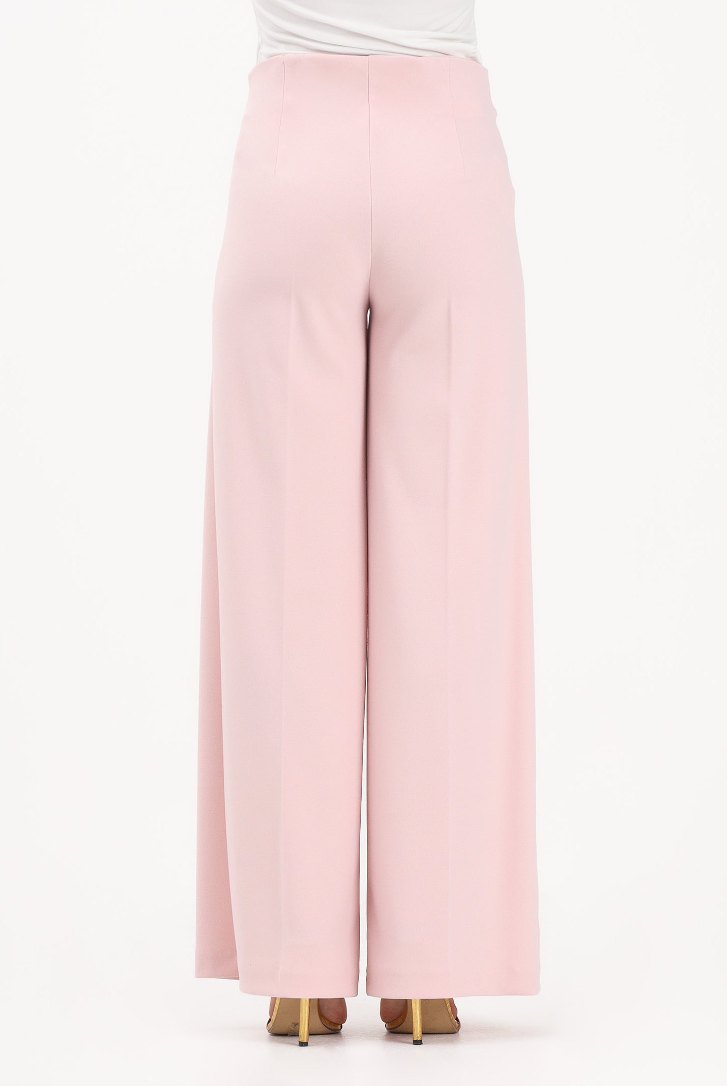 VICOLO Pantalone elegante rosa da donna dal taglio palazzo TAB0259 ABU30 VICOLO