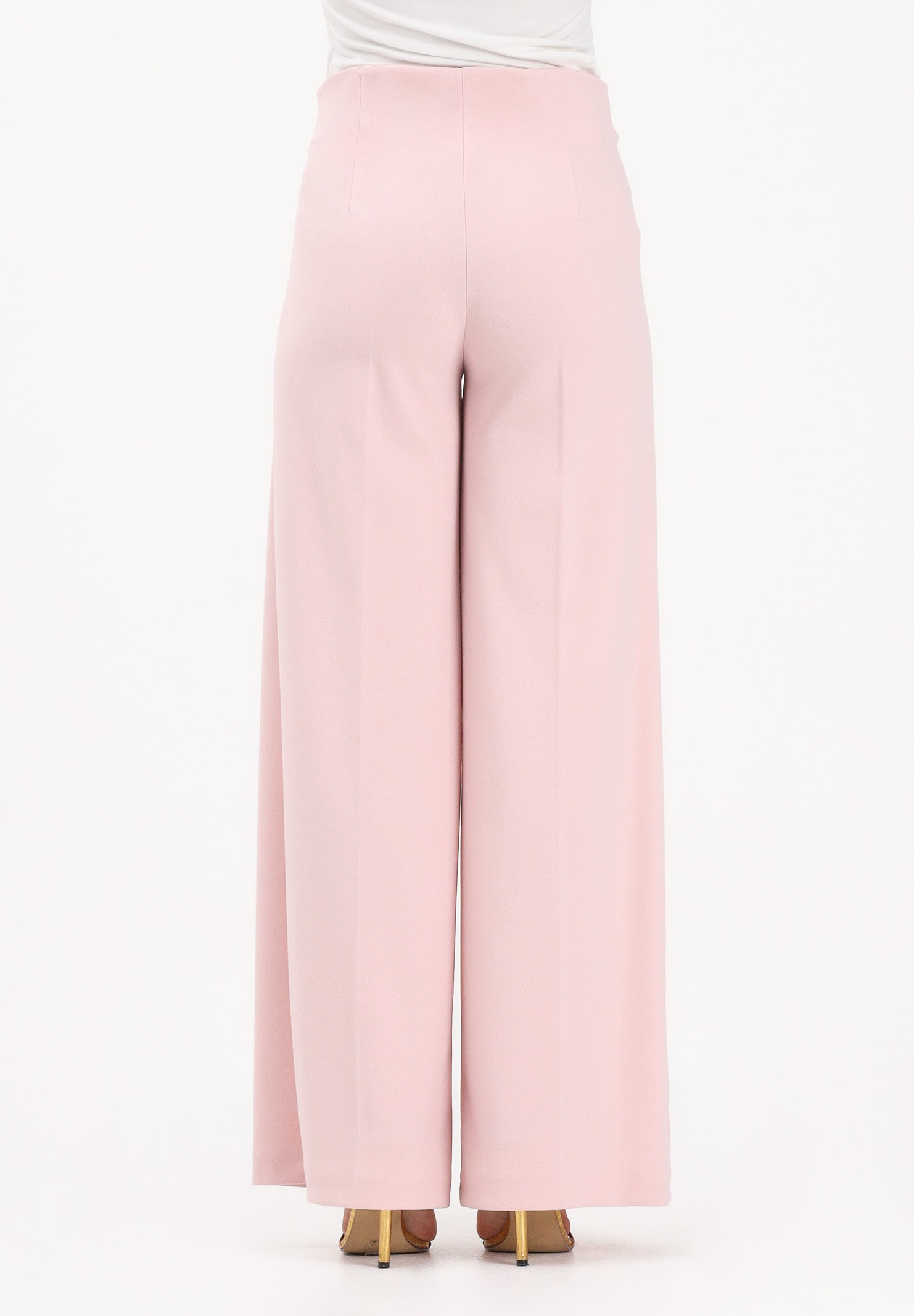 VICOLO Pantalone elegante rosa da donna dal taglio palazzo TAB0259 ABU30 VICOLO