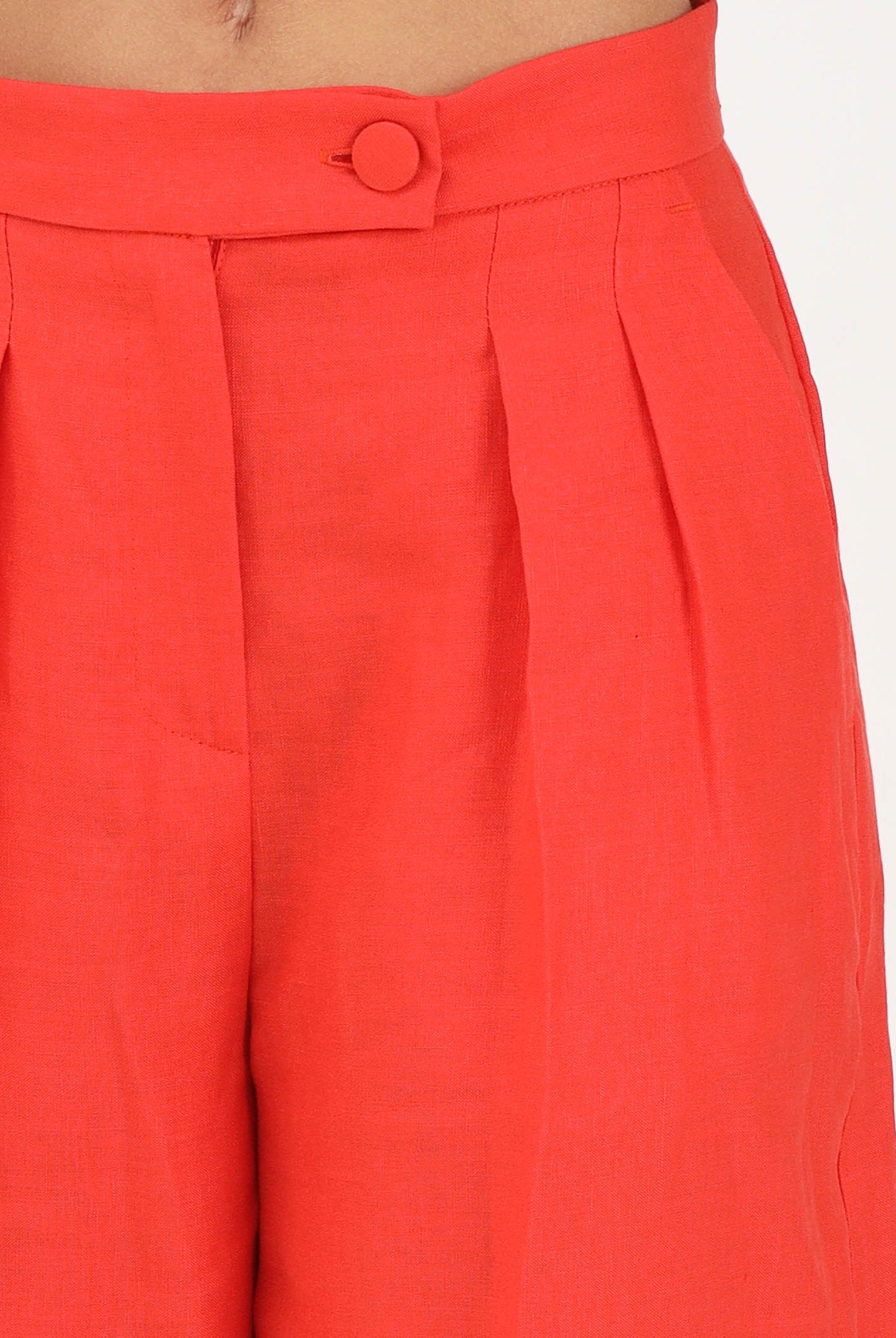VICOLO bermuda lino Papaya arancione donna. TAB1621 PA VICOLO
