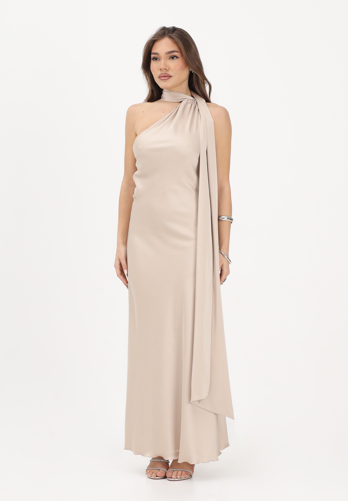 VICOLO Abito lungo champagne da donna TAB1736 CH VICOLO