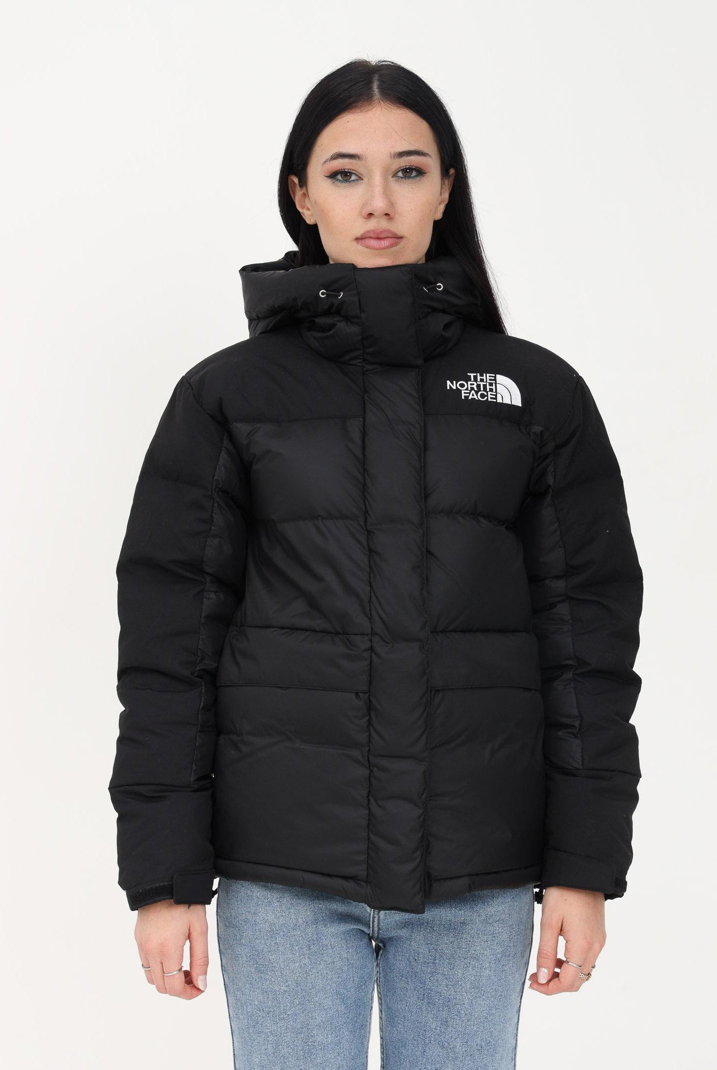 Piumino nero da donna con logo NF0A4R2WJK31 JK31. THE NORTH FACE