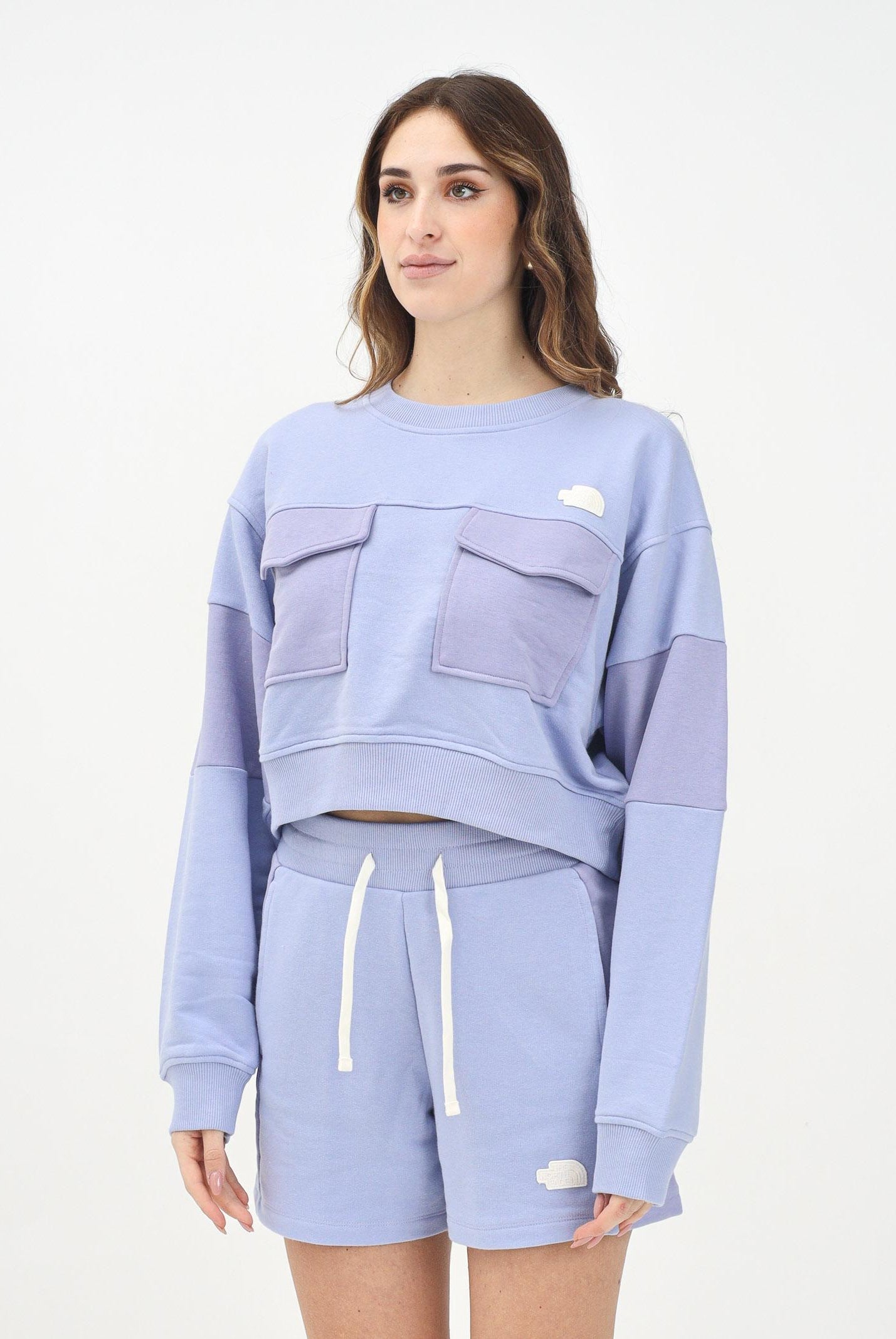 THE NORTH FACE Felpa girocollo Terry Oversized lilla da donna NF0A8C2C0VI1 THE NORTH FACE