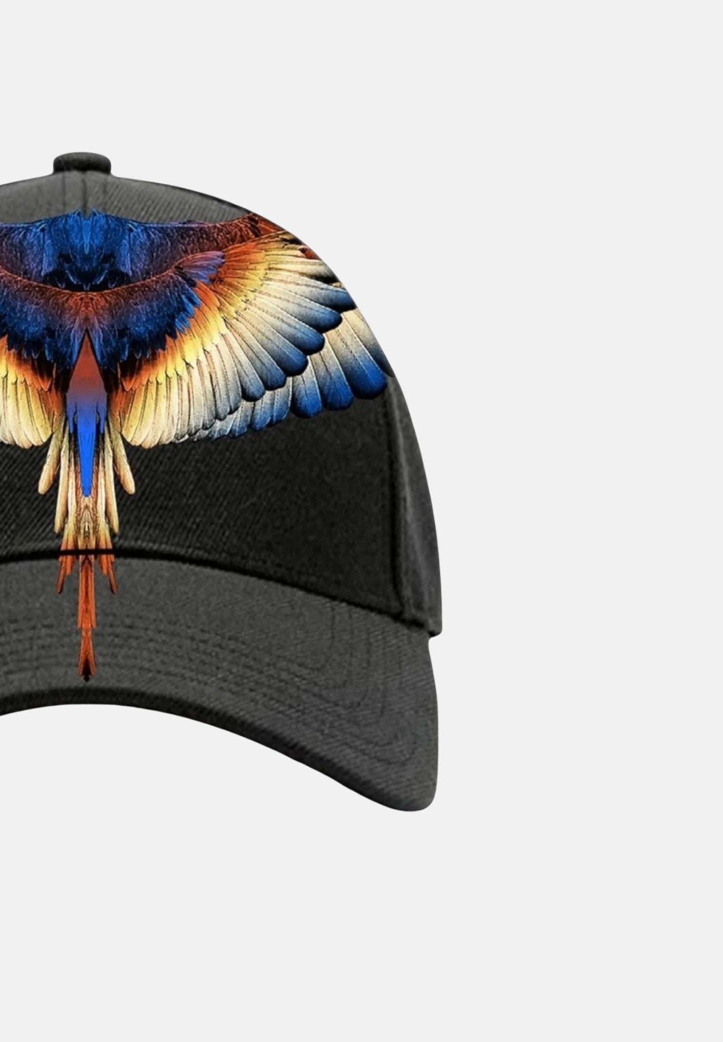 MARCELO BURLON cappello nero da uomo con stampa COMAF250185 MARCELO BURLON COUNTY OF MILAN