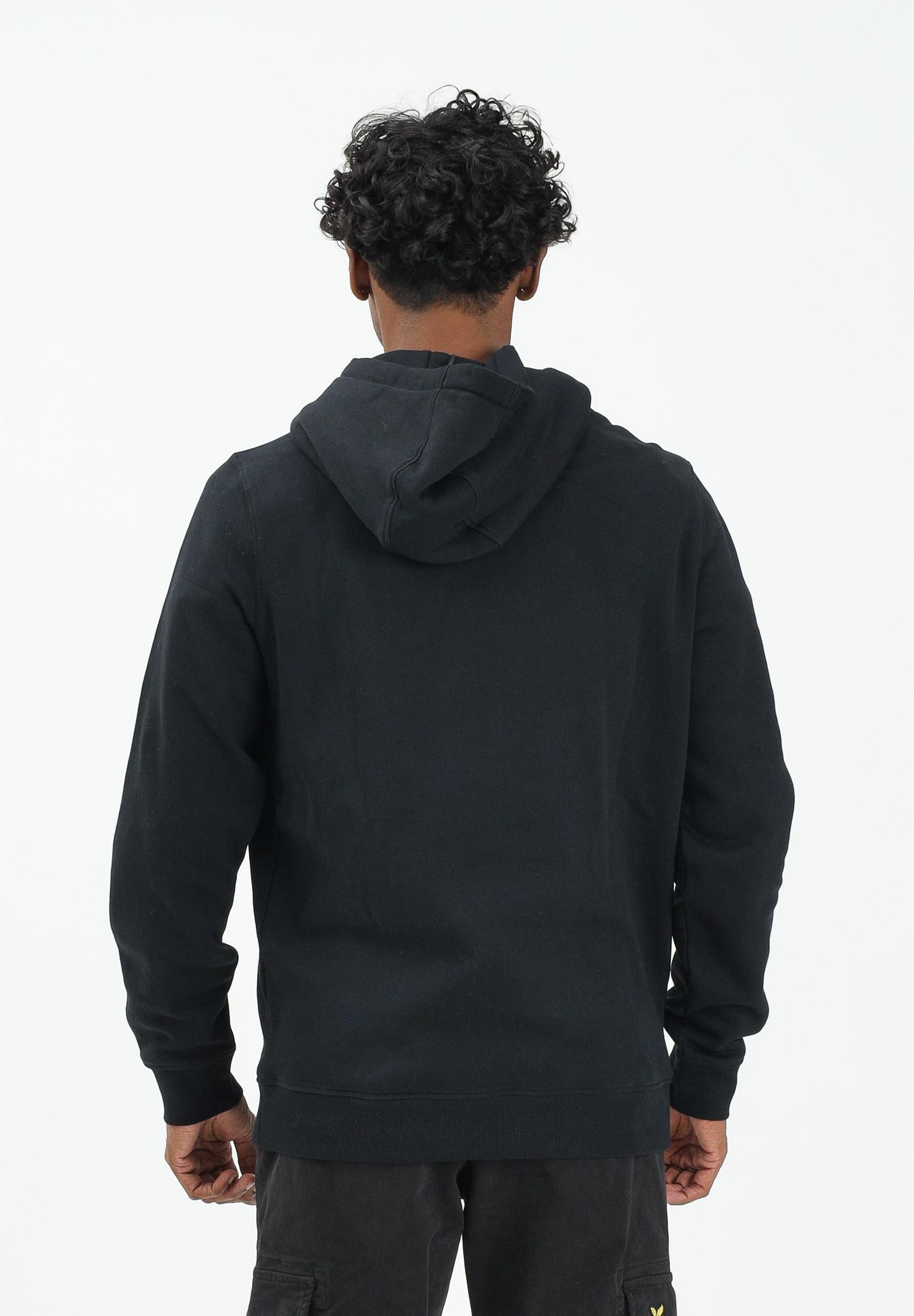 LYLE & SCOTT Felpa con cappuccio nera da uomo ML1139V Z865 LYLE & SCOTT