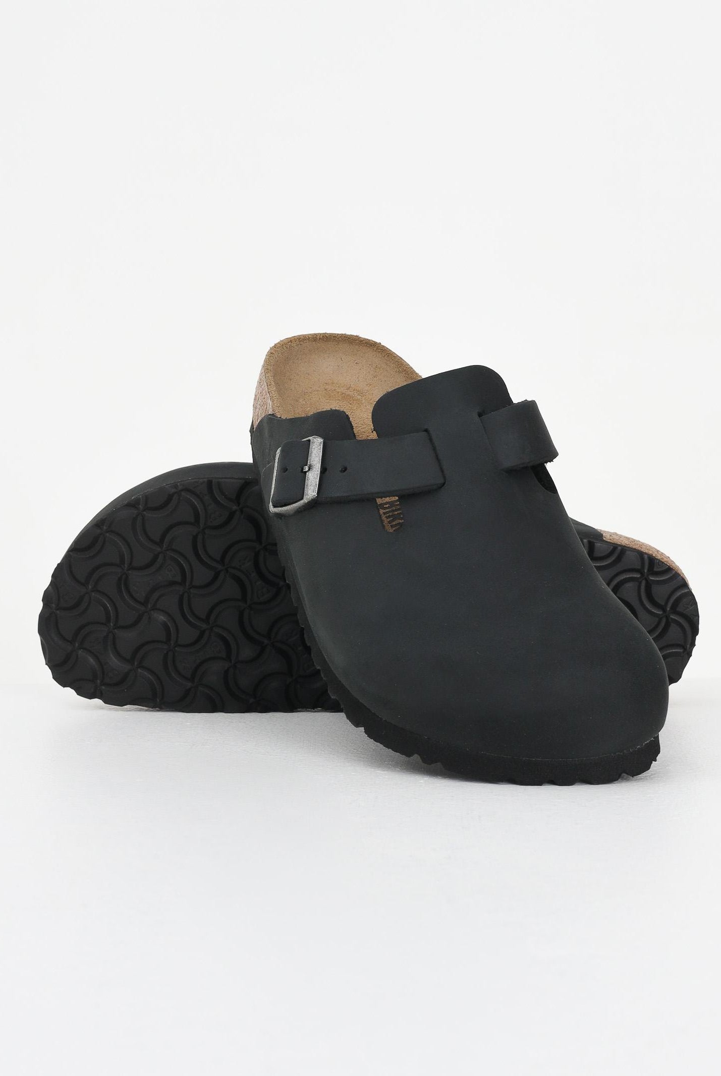 BIRKENSTOCK Ciabatte Boston nere per uomo e donna 059463 . BIRKENSTOCK