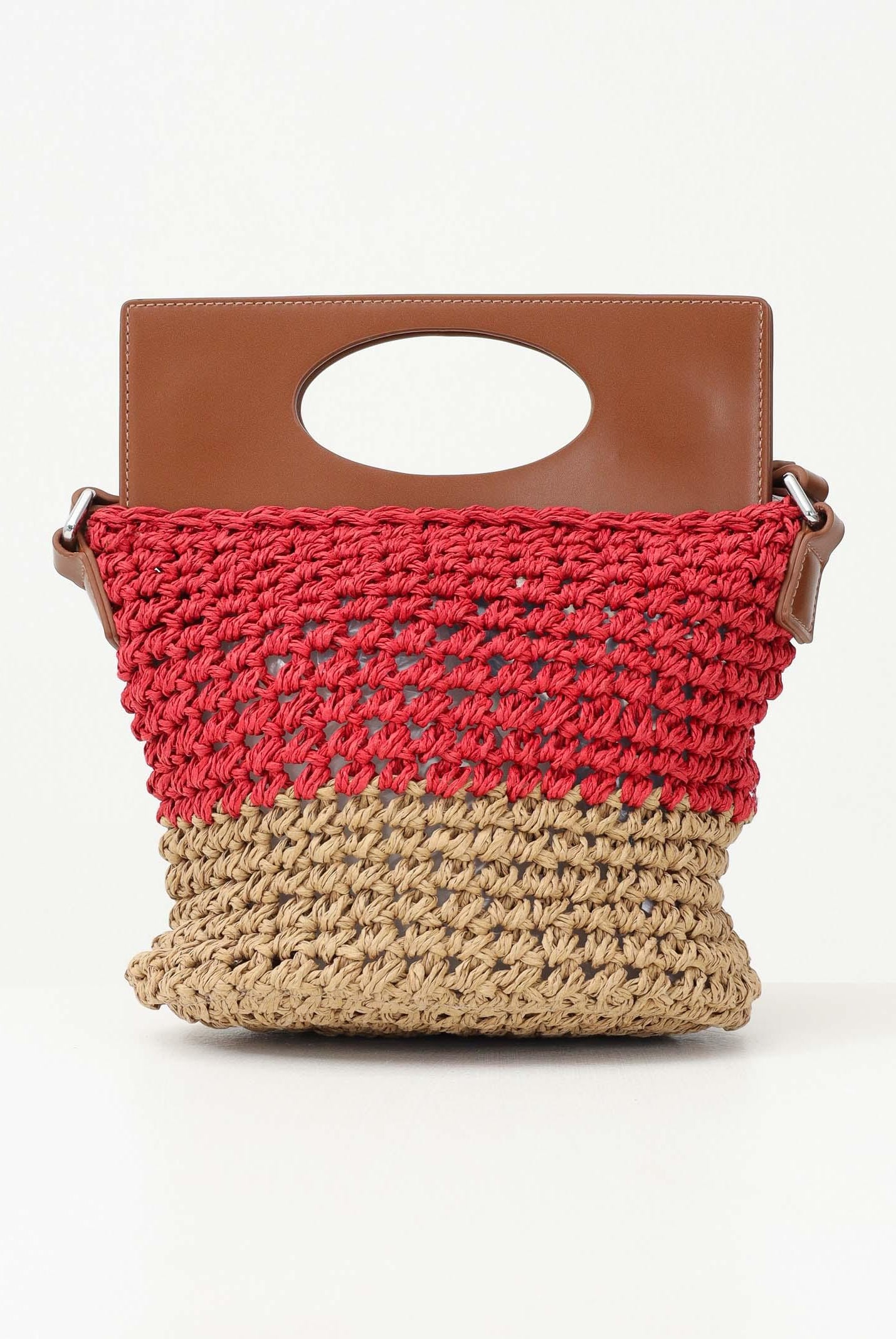 MARNI Borsa leggera in tessuto effetto rafia bicolor da donna M01475M00UH 0M416 MARNI