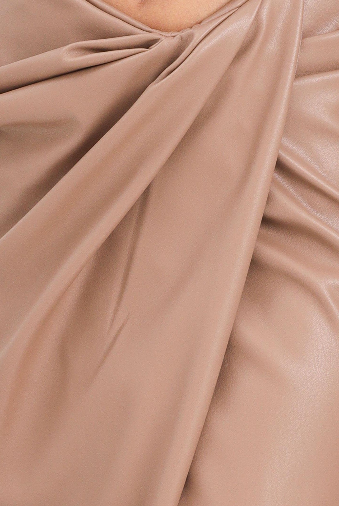 ALMA SANCHEZ Gonna midi Gaeta in ecopelle color cammello da donna AS2526049EP 122 ALMA SANCHEZ