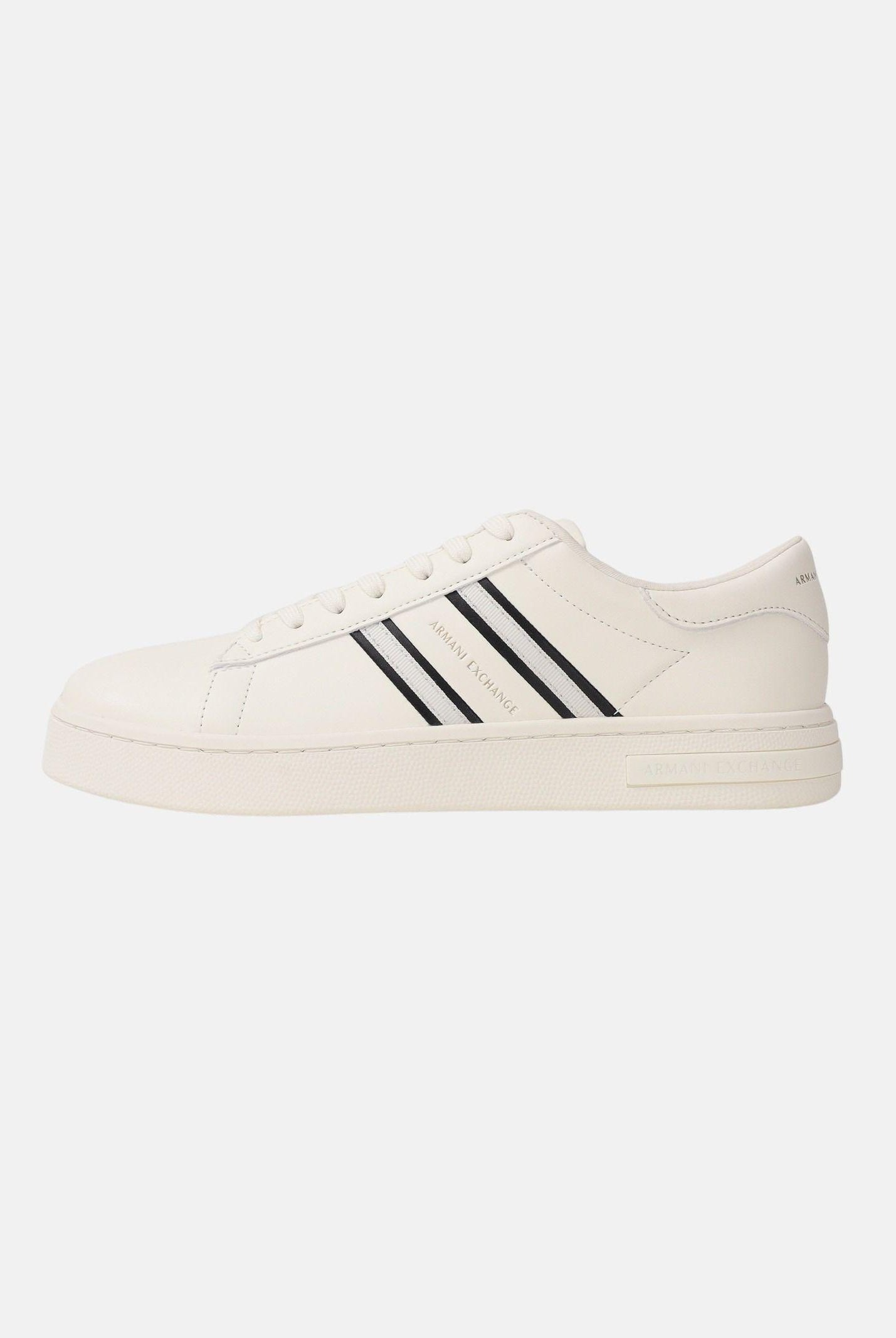 ARMANI EXCHANGE Sneakers panna da uomo con bande laterali e logo XM002198AF21421 M0017 ARMANI EXCHANGE