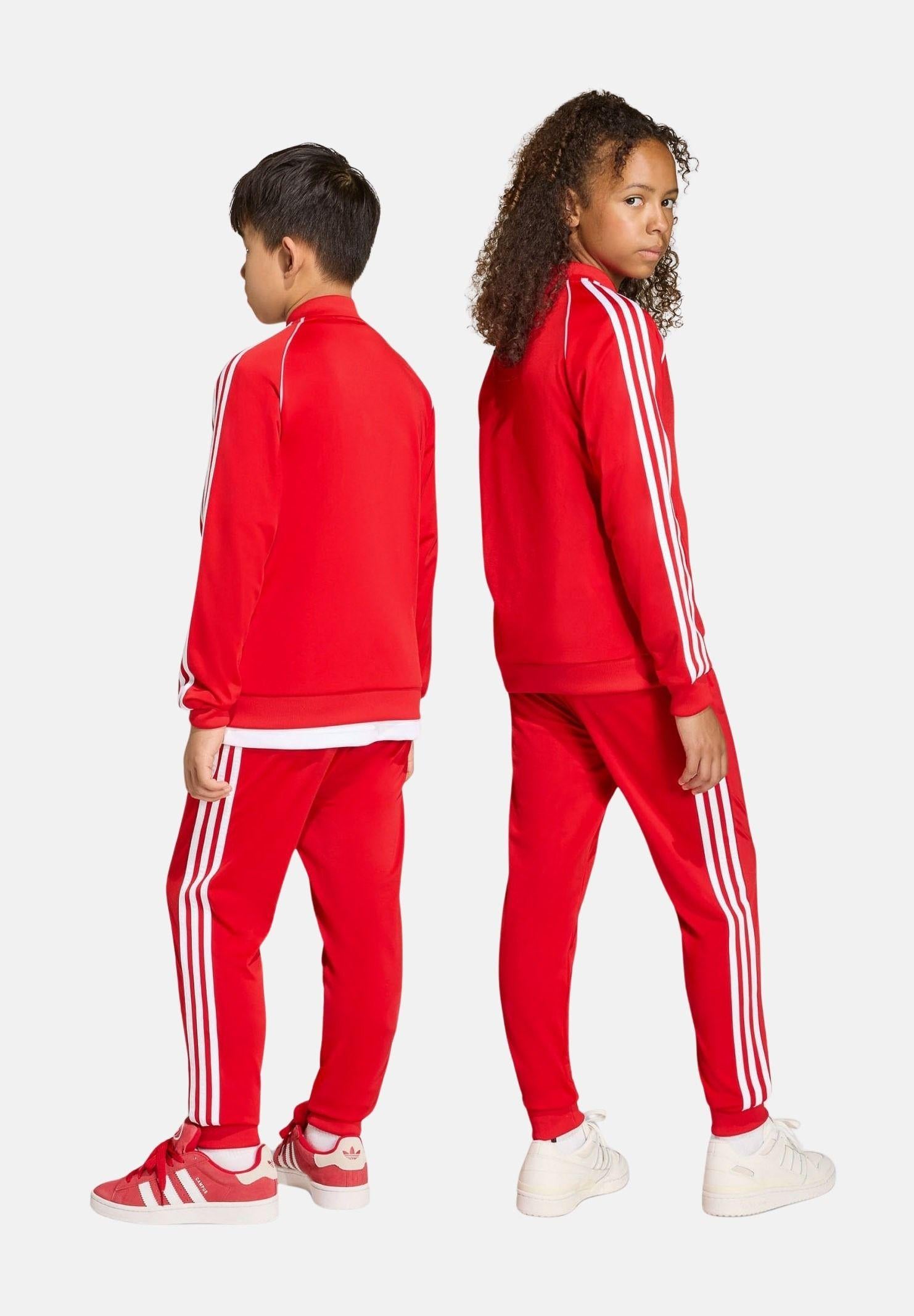 ADIDAS ORIGINALS Pantalone sportivo SST rosso per bambino e bambina KE2861 . ADIDAS ORIGINALS