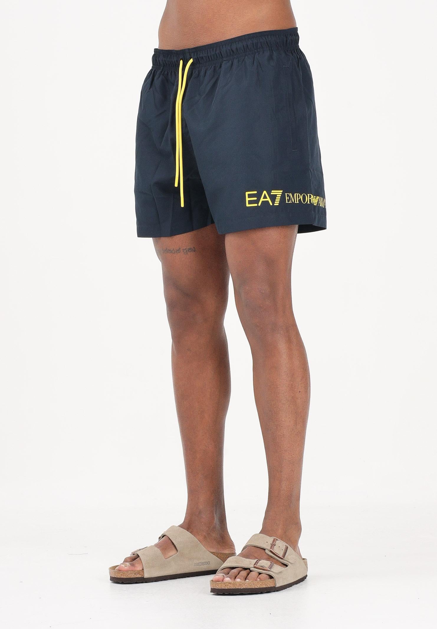 EA7 Shorts mare blu da uomo con logo 7M002000AF13049 MB554 EA7