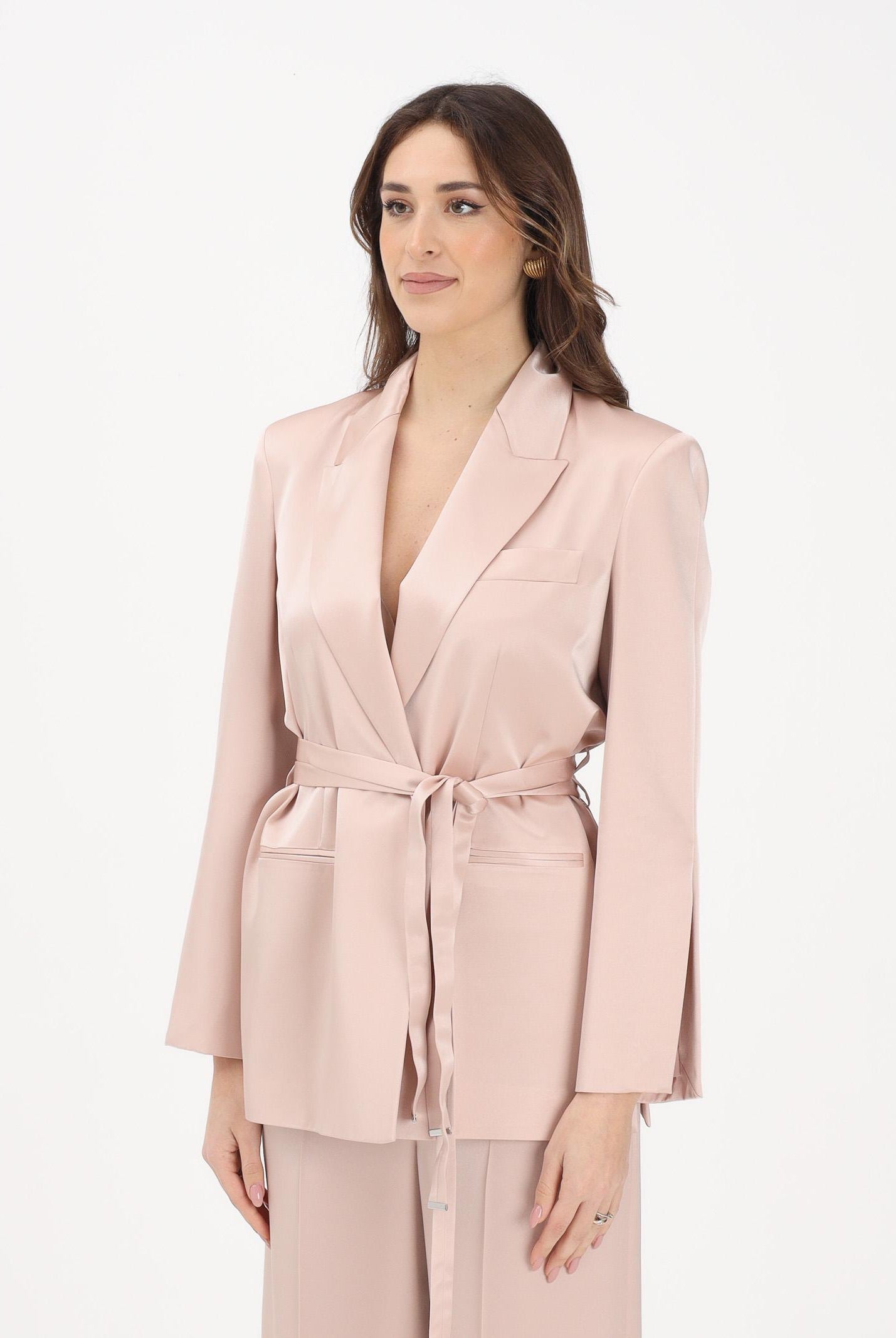 PINKO Giacca rosa da donna con cintura 106589A1Y5 Q35 PINKO