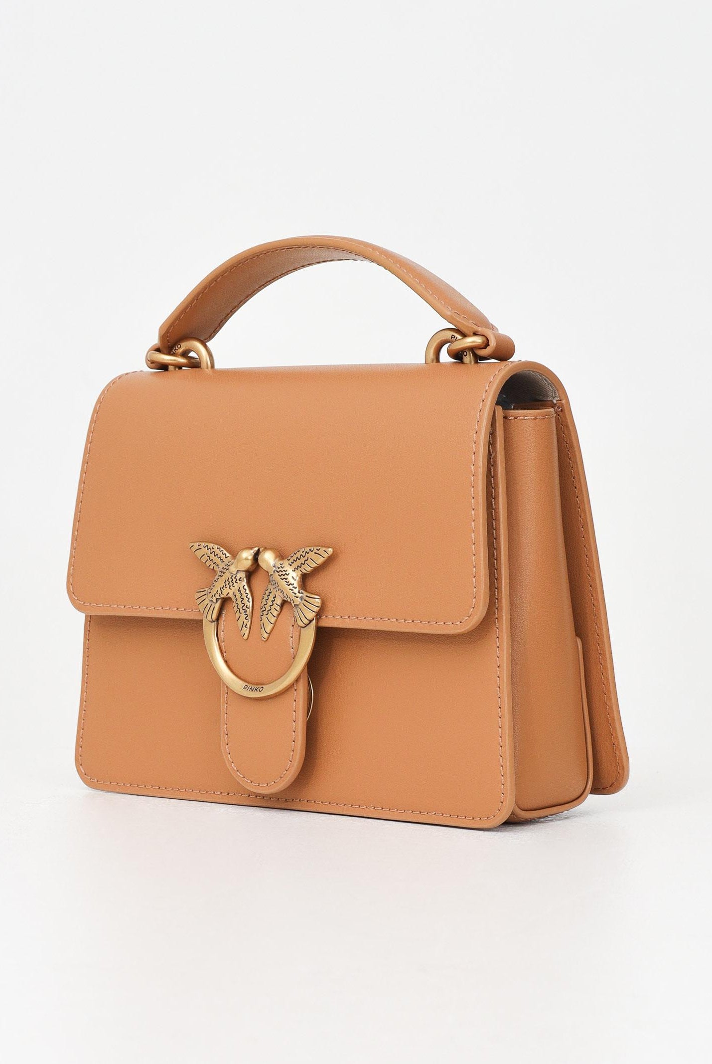 PINKO Borsa a mano Mini Love Bag One Top Handle Light torrone da donna 100071A0F1 C83Q PINKO