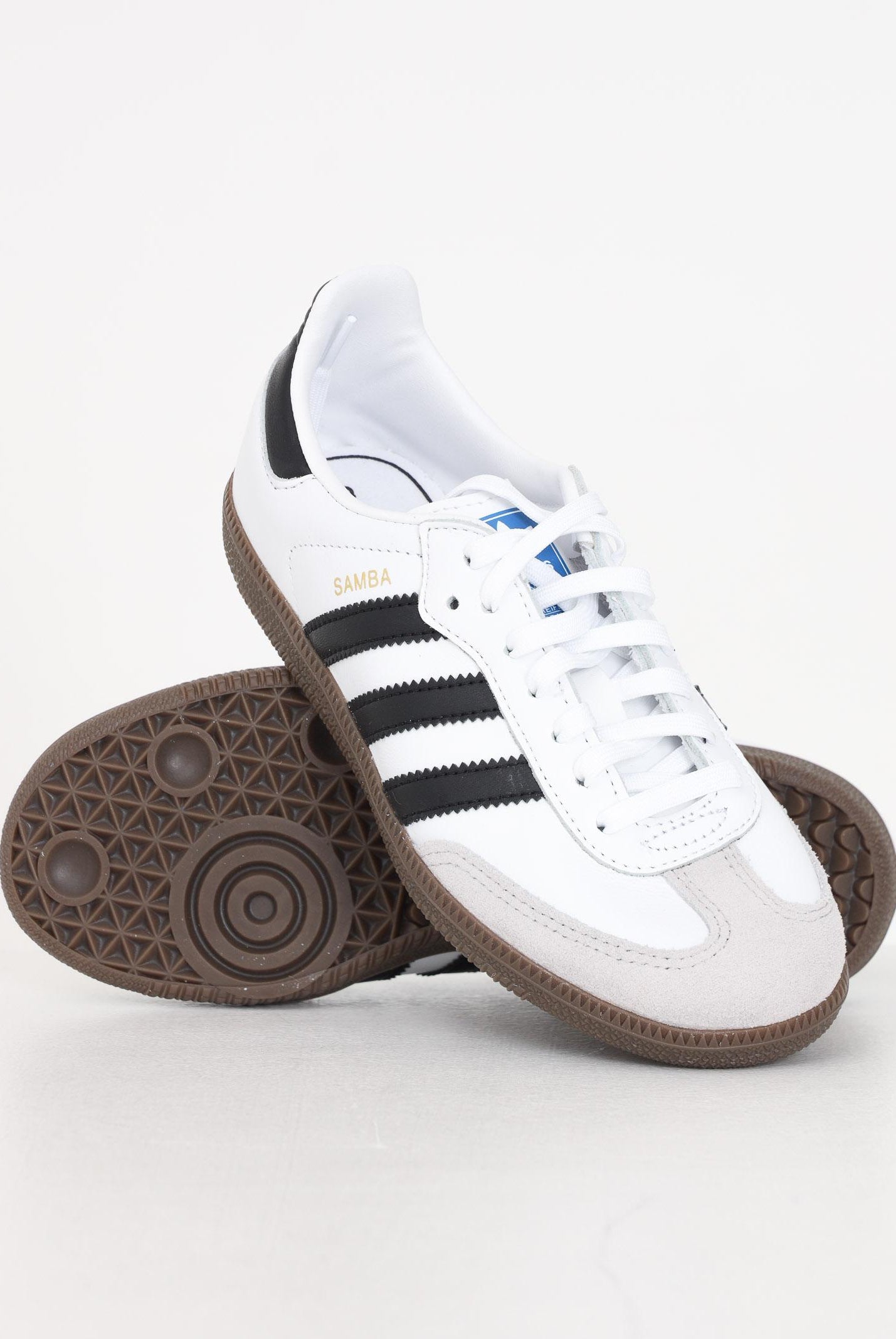 ADIDAS ORIGINALS Sneakers Samba OG bianche per bambino e bambina IE3677 . ADIDAS ORIGINALS