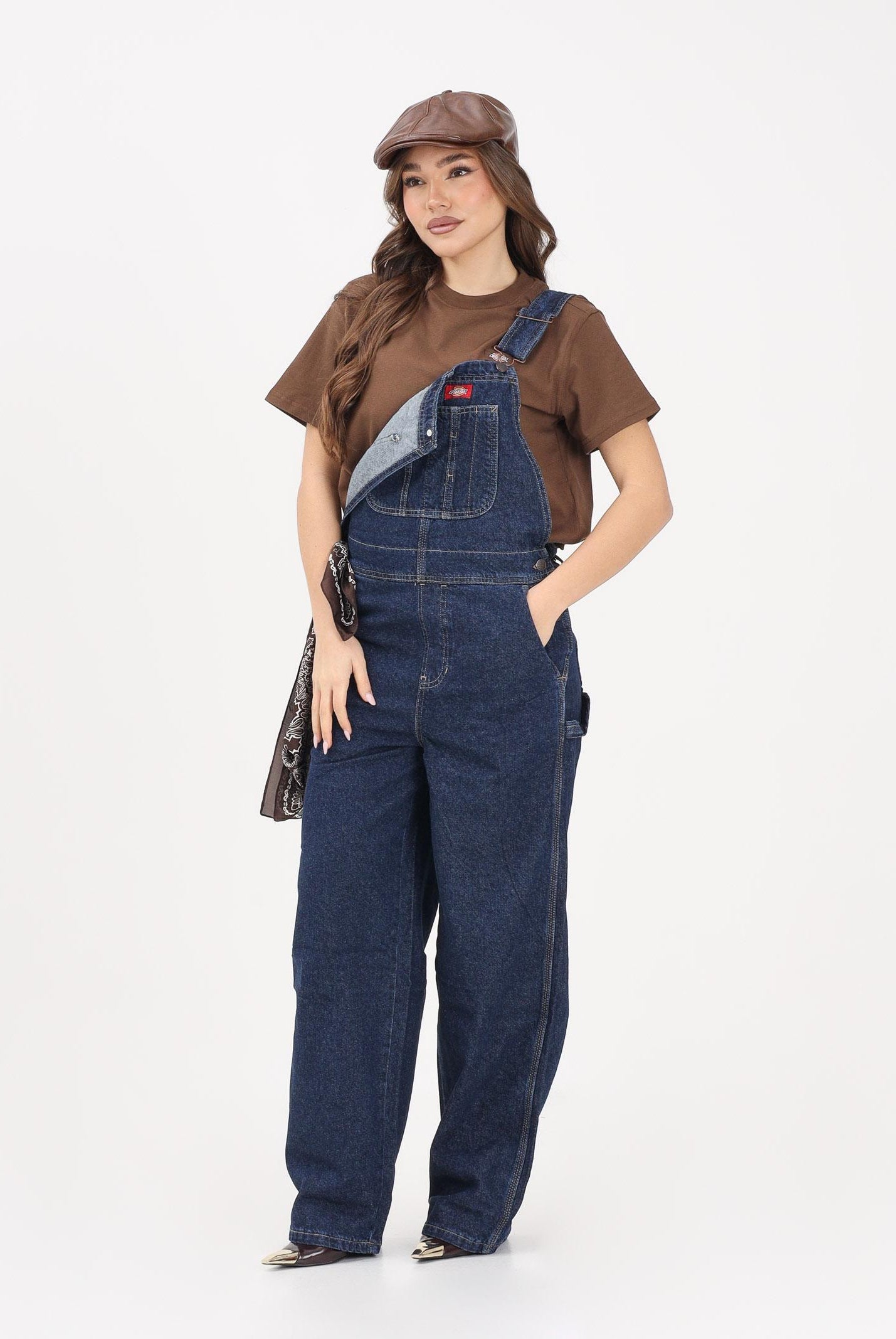 DICKIES Salopette in denim blu da donna DK0A88EC0DD1 . DIckies
