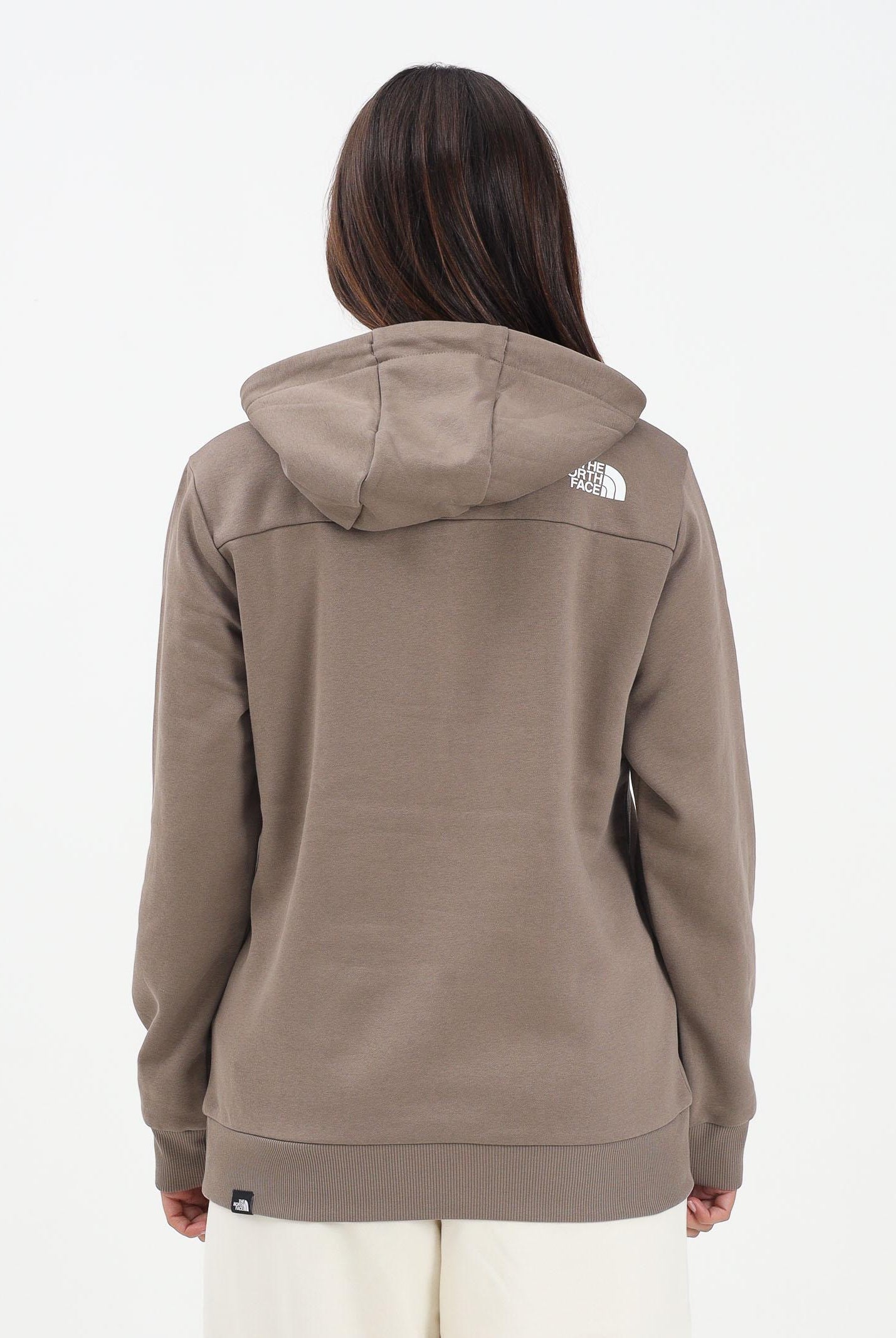 THE NORTH FACE Felpa con cappuccio Simple Dome beige da donna NF0A89EYBOW1 . THE NORTH FACE