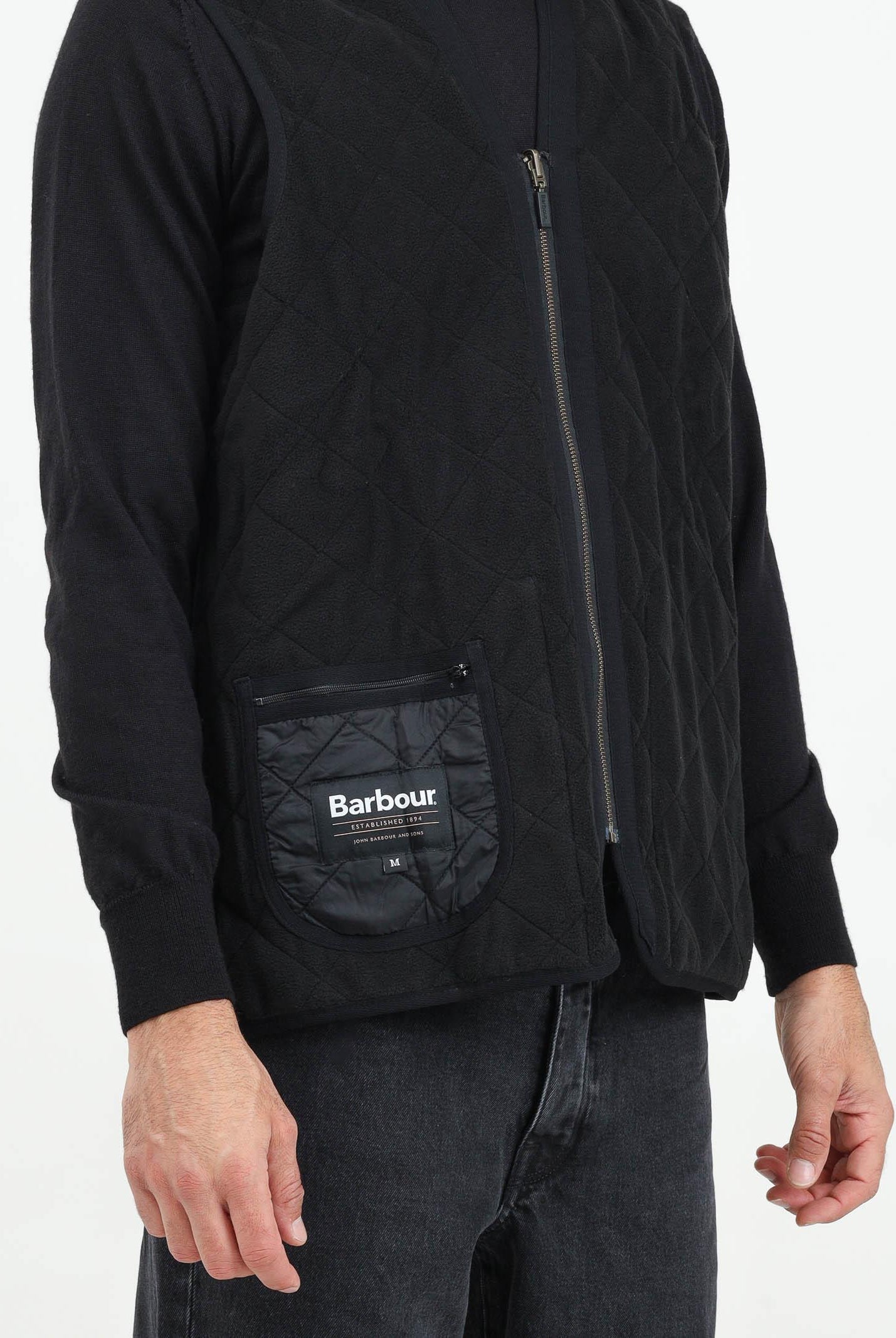 BARBOUR Giubbotto smanicato / fodera nero da uomo 242-MLI0002MLI BK91 BARBOUR